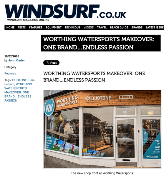 Worthing Watersports Makeover: One Brand, Endless Passion