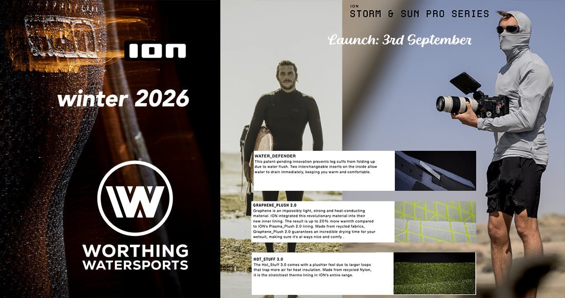 ION 2026 Wetsuits & Protection Range – Shop the Latest Seek Select, Core & Surf Shield Gear - Worthing Watersports