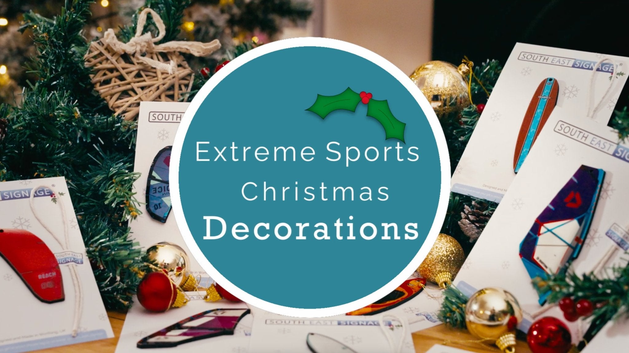 Personalised Watersports Christmas Tree Decorations - Worthing Watersports