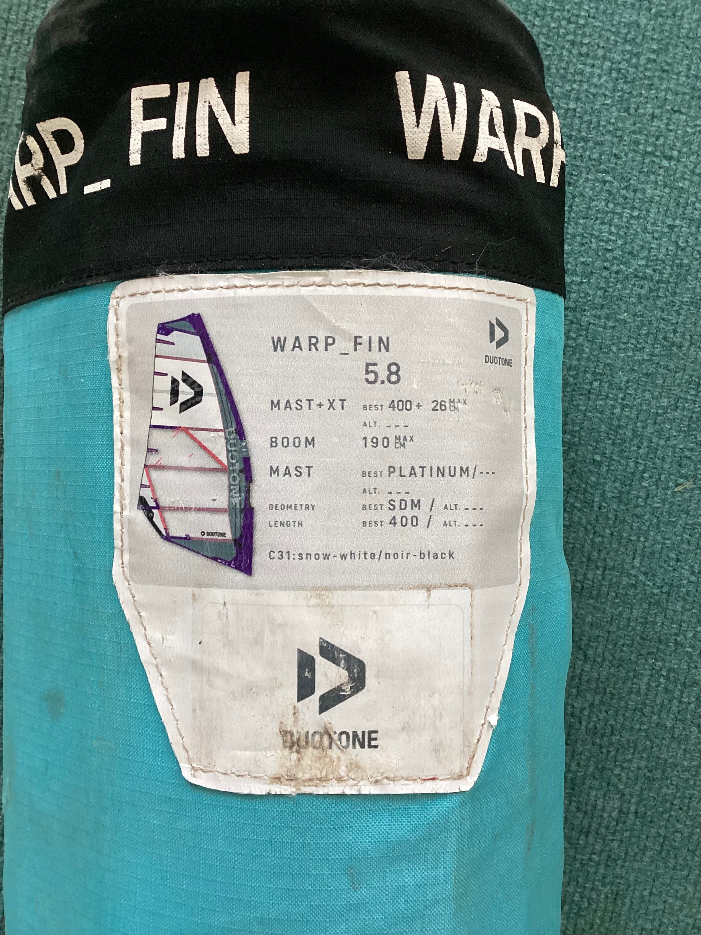 USED Duotone Warp Fin 2025 5.8m