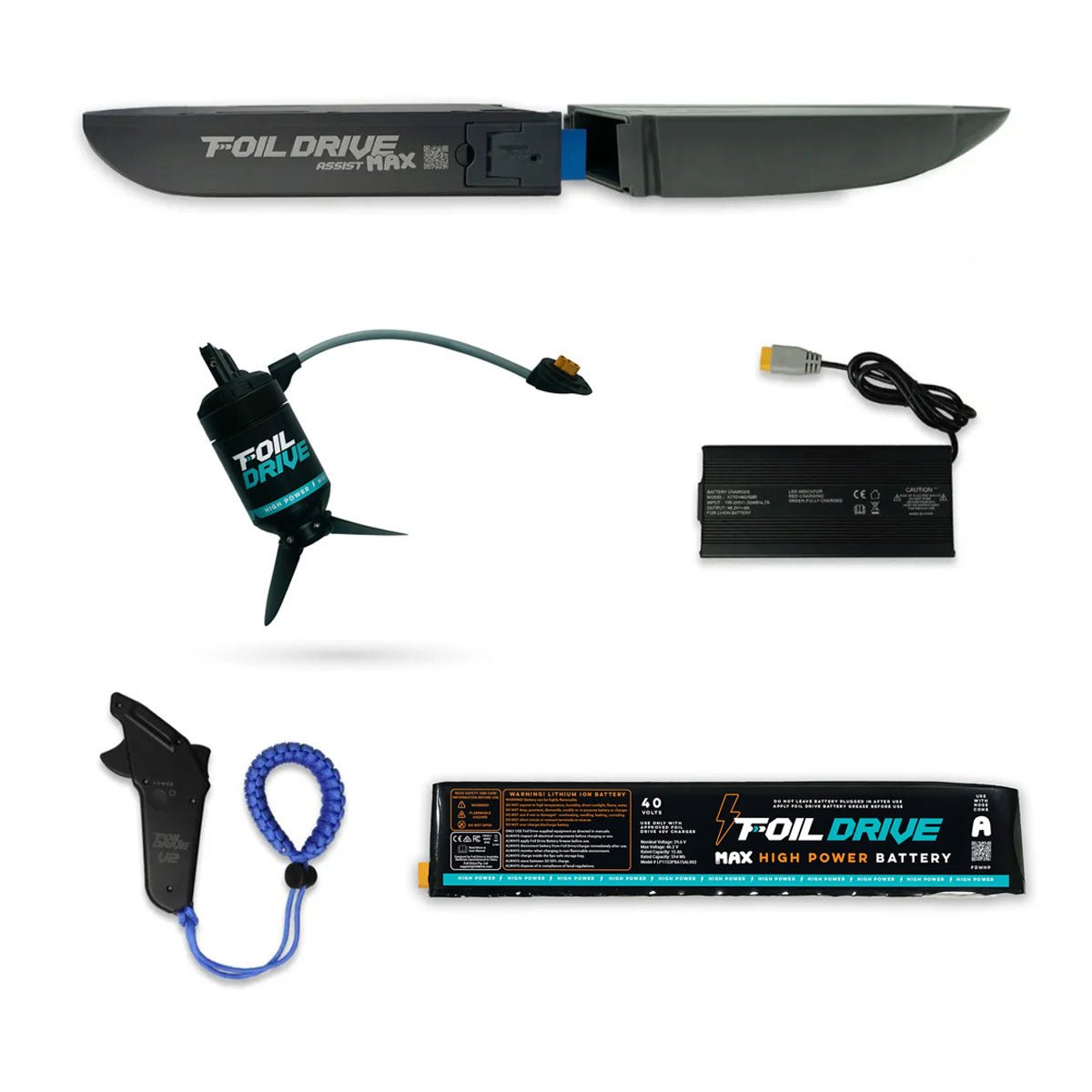 Foil Drive - Assist Max High Power Complete Kit (20cm High Power Motor & Battery)