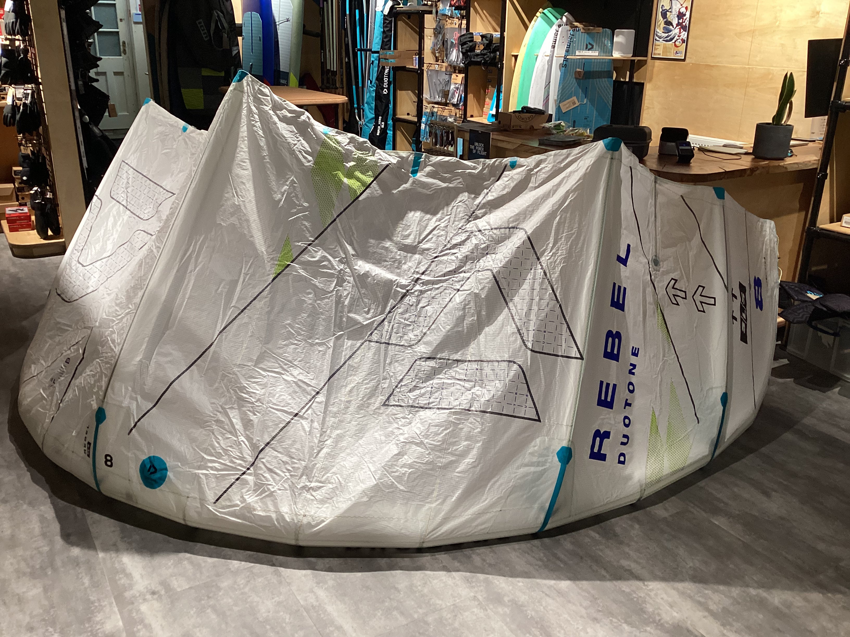 Used Duotone Rebel SLS Concept Blue 2025 8M Kite