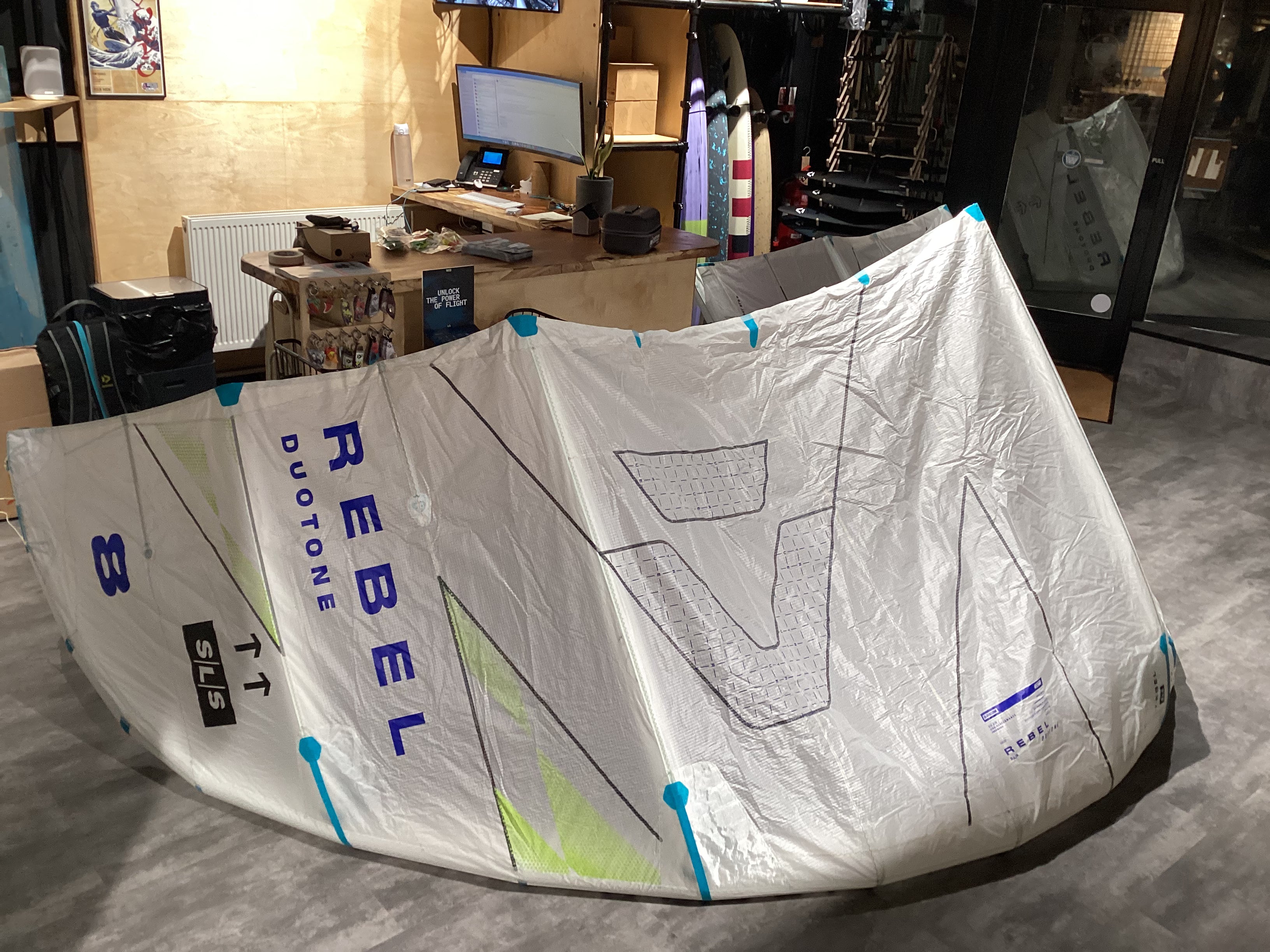 Used Duotone Rebel SLS Concept Blue 2025 8M Kite