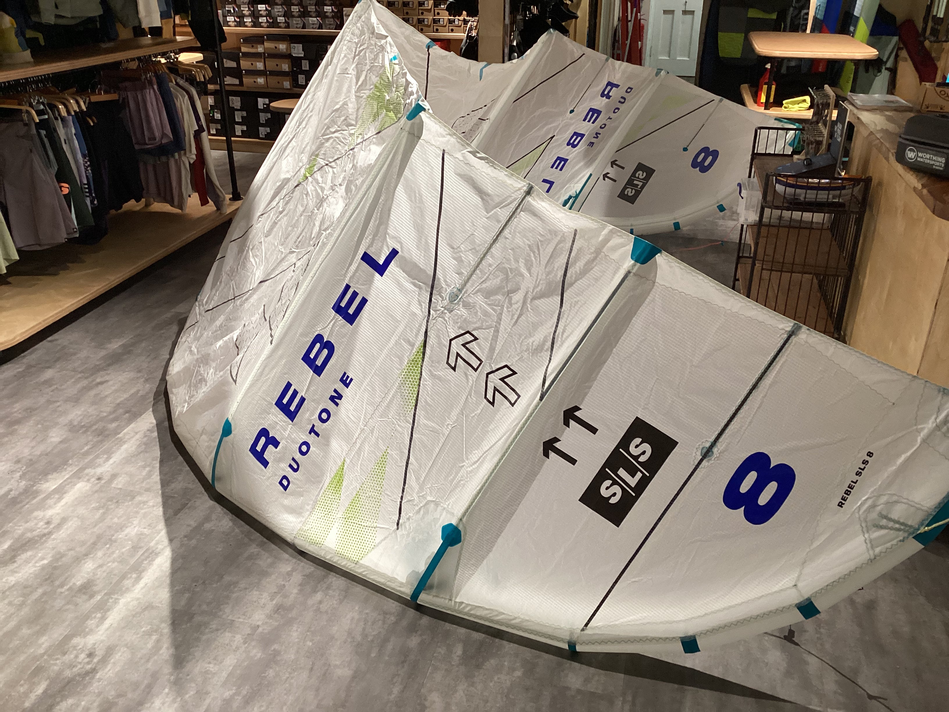 Used Duotone Rebel SLS Concept Blue 2025 8M Kite