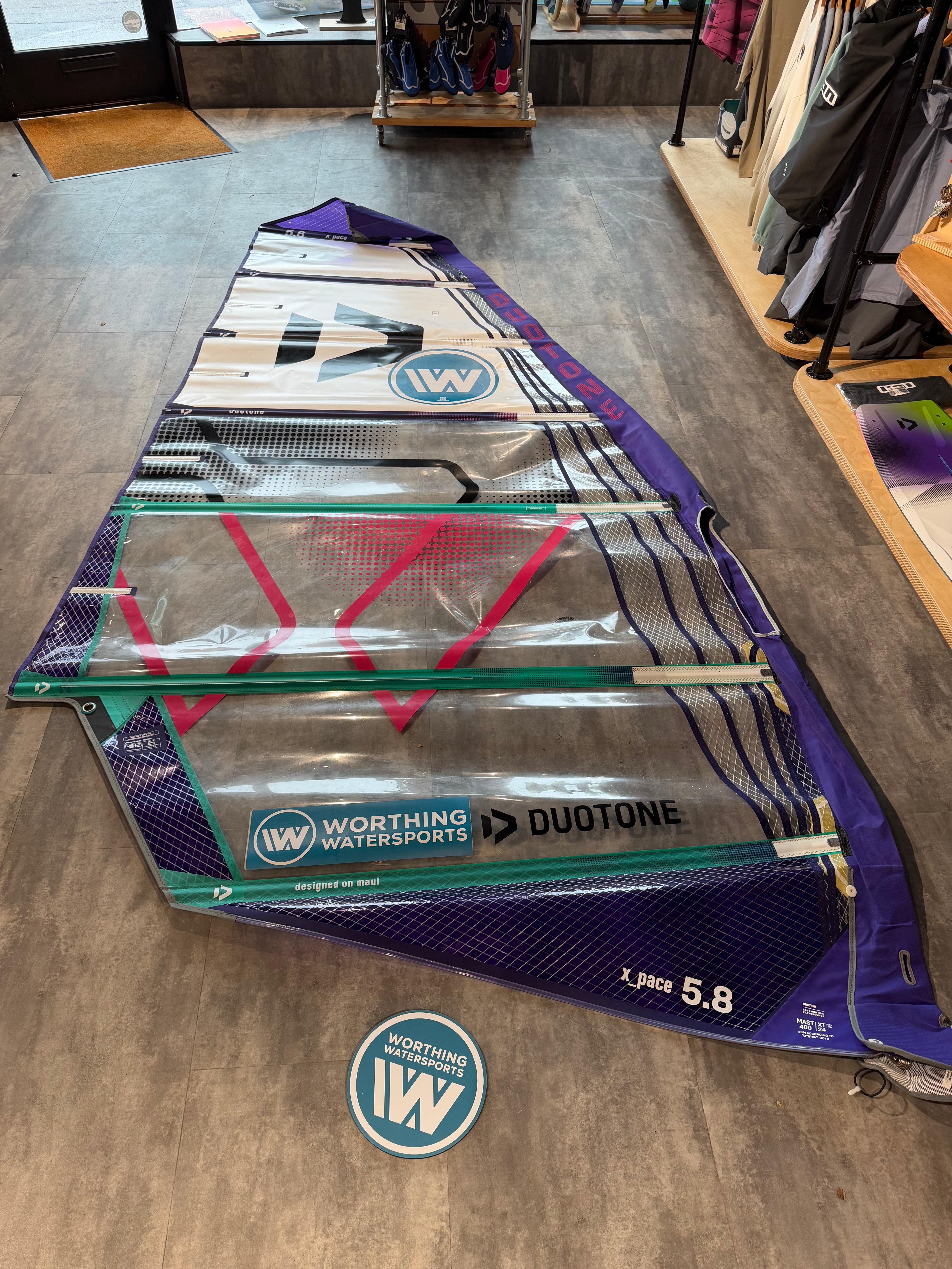 Used Duotone X_Pace 5.8 - Freeride / Freerace Windsurf Sail