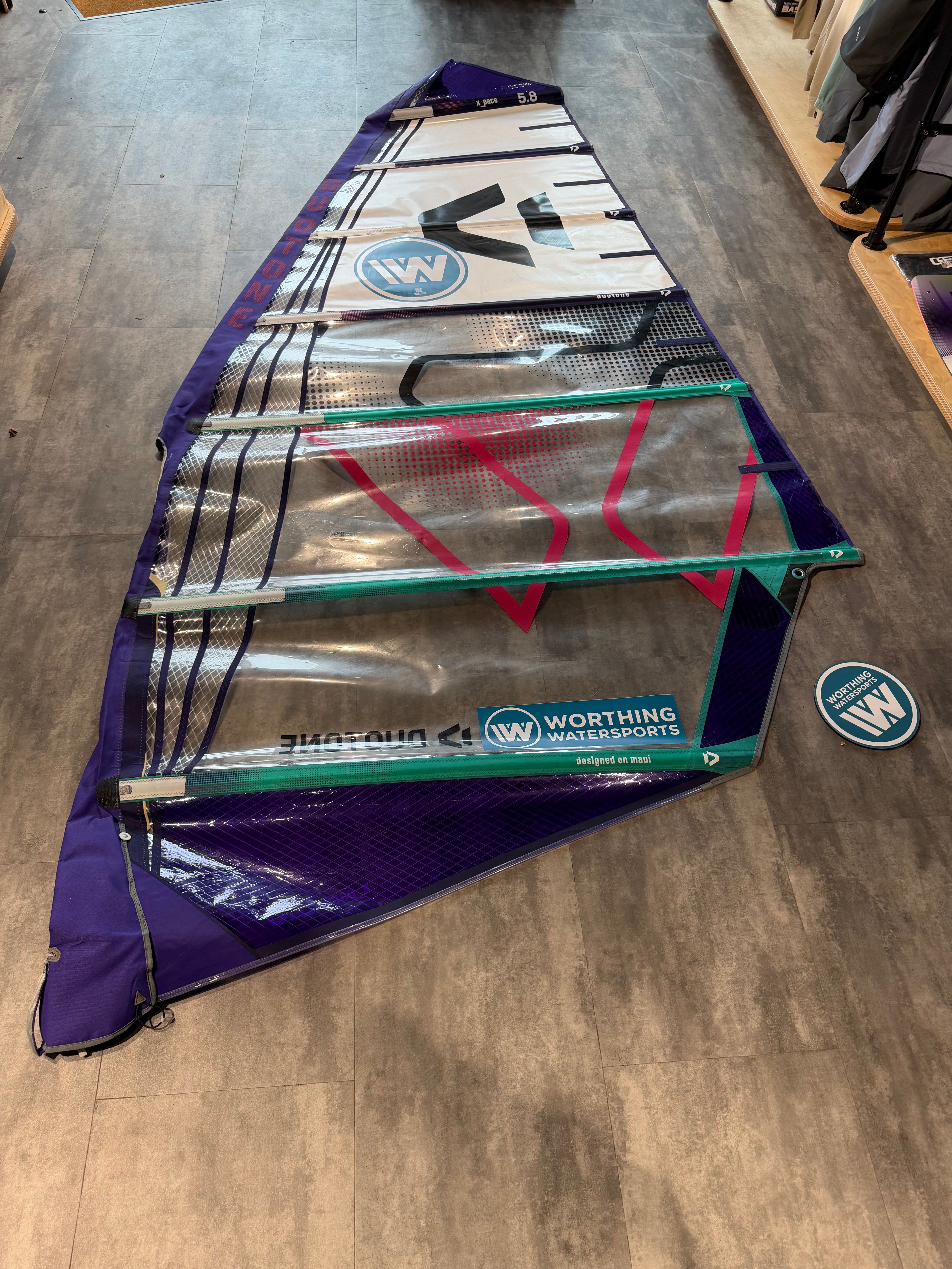 Used Duotone X_Pace 5.8 - Freeride / Freerace Windsurf Sail