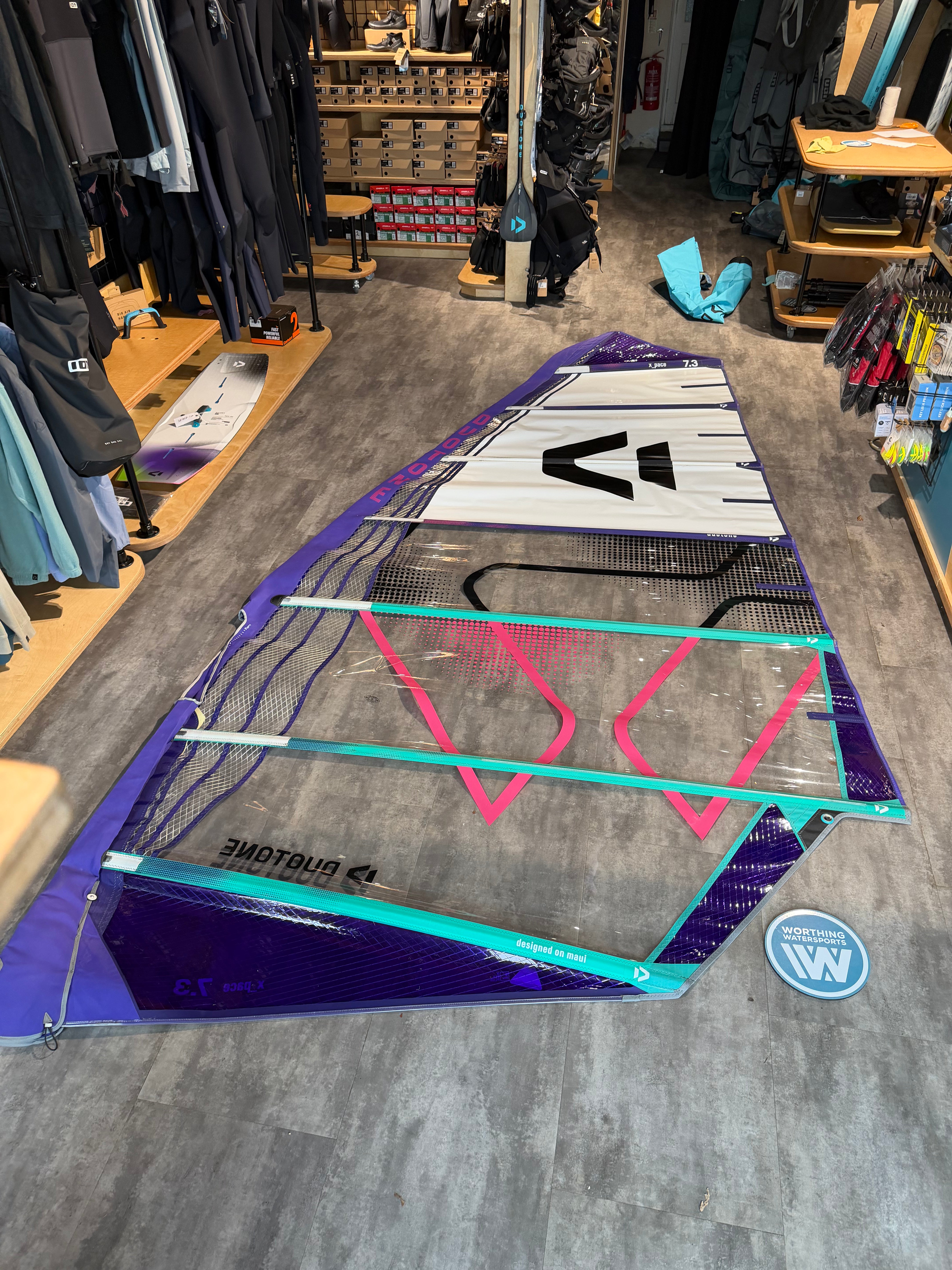 Used Duotone X_Pace 7.3m - Freeride / Freerace Windsurf Sail