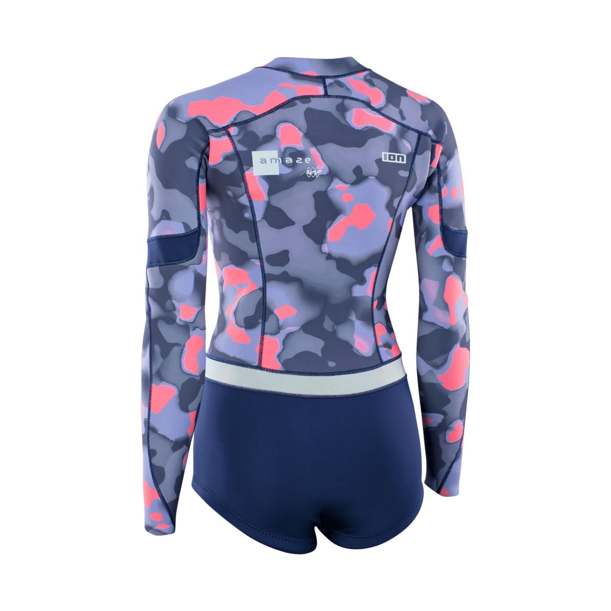 ION Women Wetsuit Amaze Hot Shorty 1.5 Longsleeve Front Zip 2023
