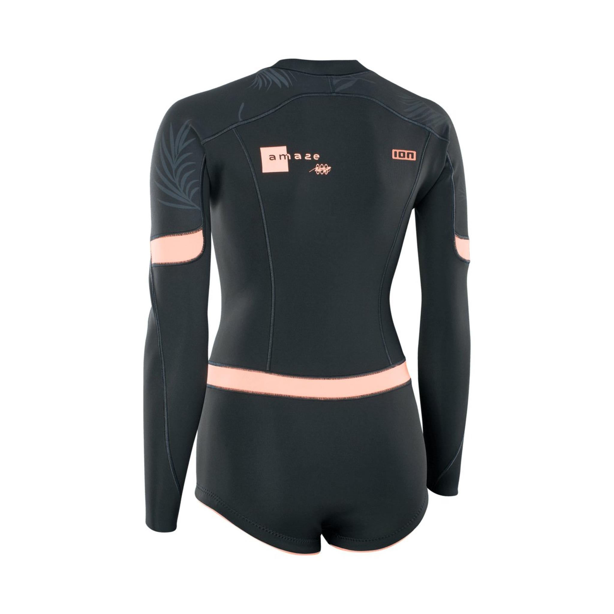 ION Women Wetsuit Amaze Hot Shorty 1.5 Longsleeve Front Zip 2023