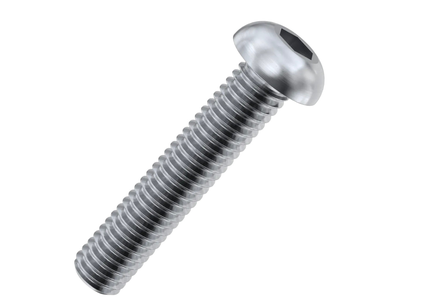 M4 x 10mm socket button screws (ISO 7380-1) - Marine Stainless Steel (A4)