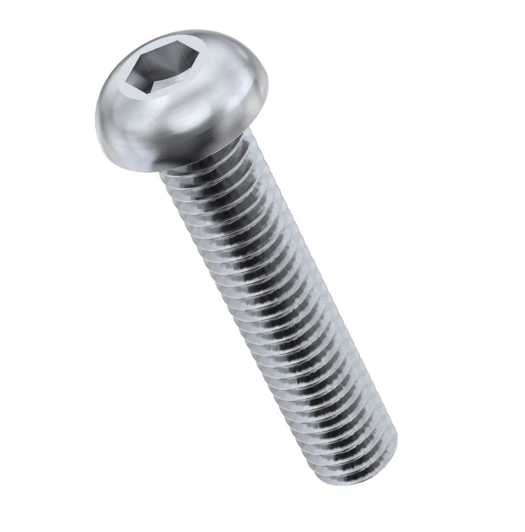 M4 x 10mm socket button screws (ISO 7380-1) - Marine Stainless Steel (A4)