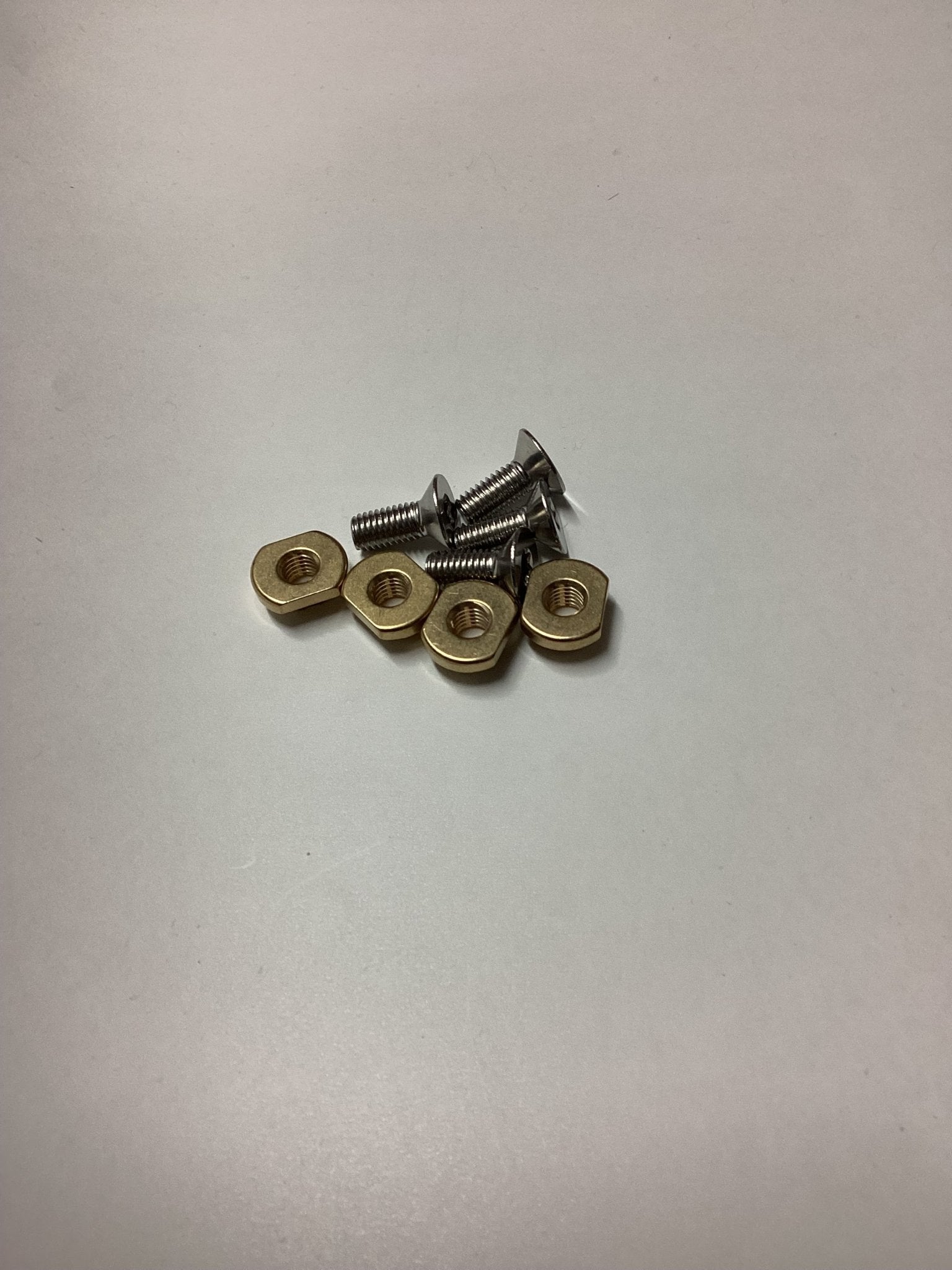 M6 Foil Mounting Brass Track Nut Set
