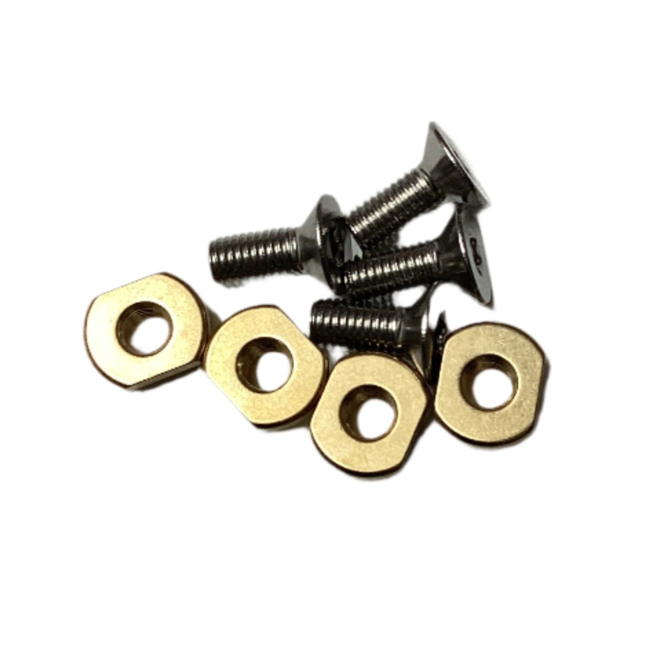 M6 Foil Mounting Brass Track Nut Set