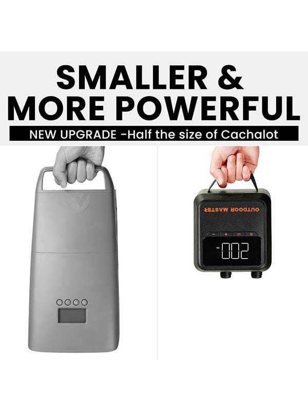 Outdoor Master Cachalot 2 - Mini SUP Pump 12v Electric Stand Up Paddle iSUP, wing, Kite and Kayak