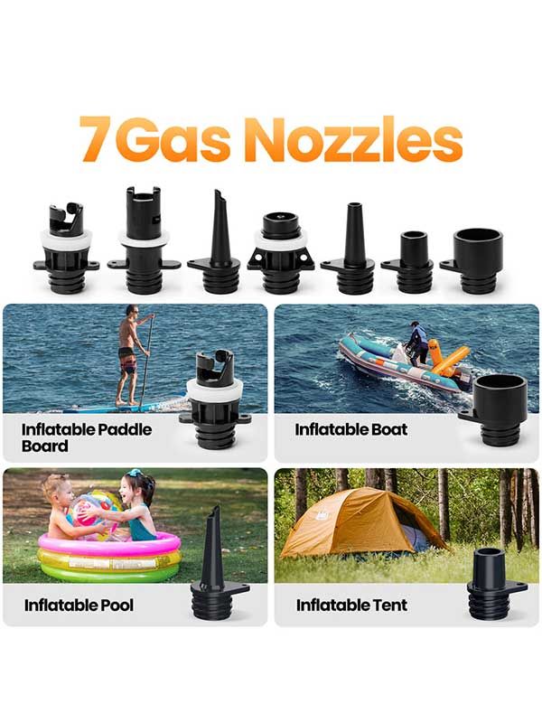 Outdoor Master Cachalot 2 - Mini SUP Pump 12v Electric Stand Up Paddle iSUP, wing, Kite and Kayak