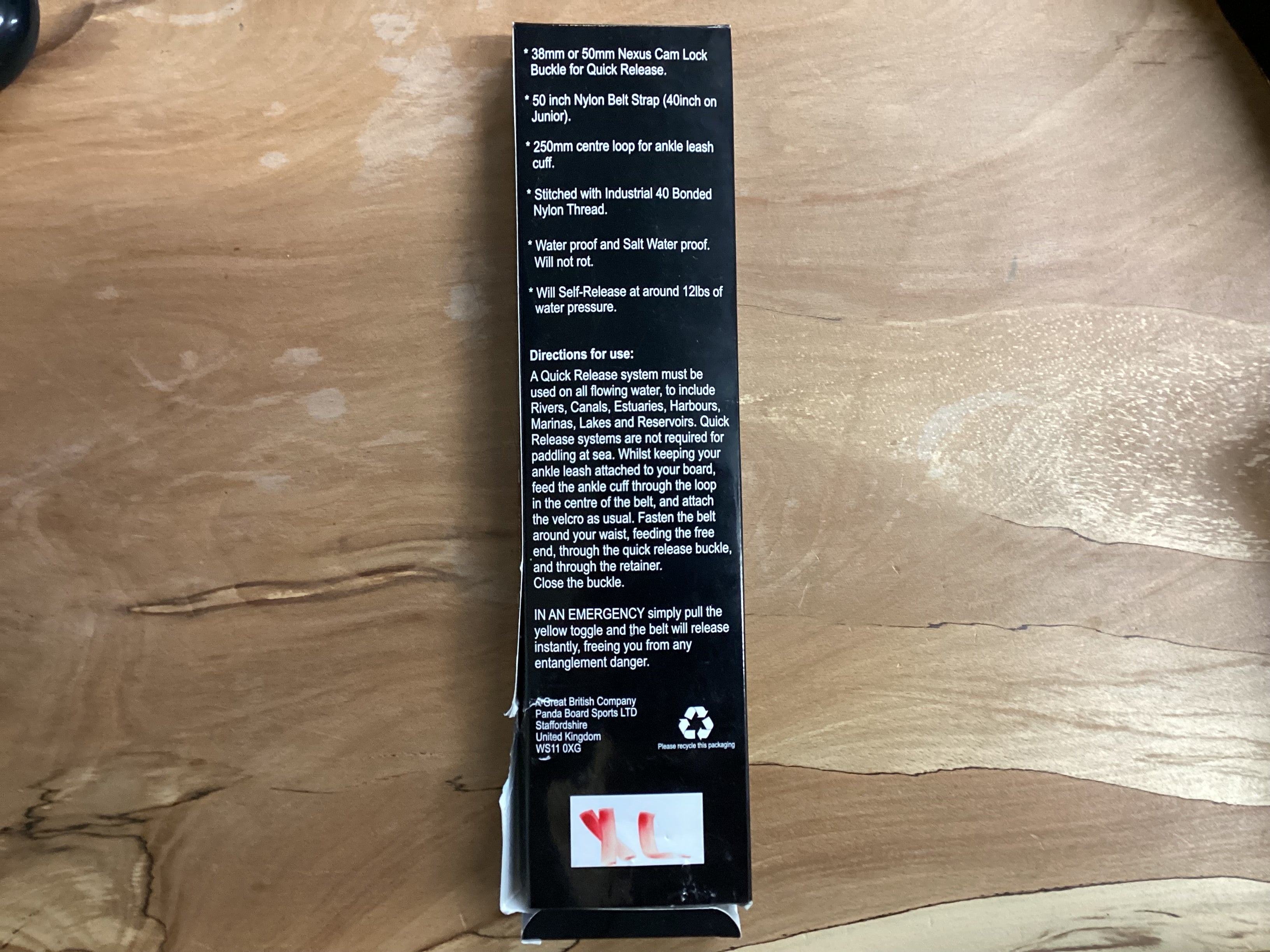 Panda Sports Quick Release Belt XL