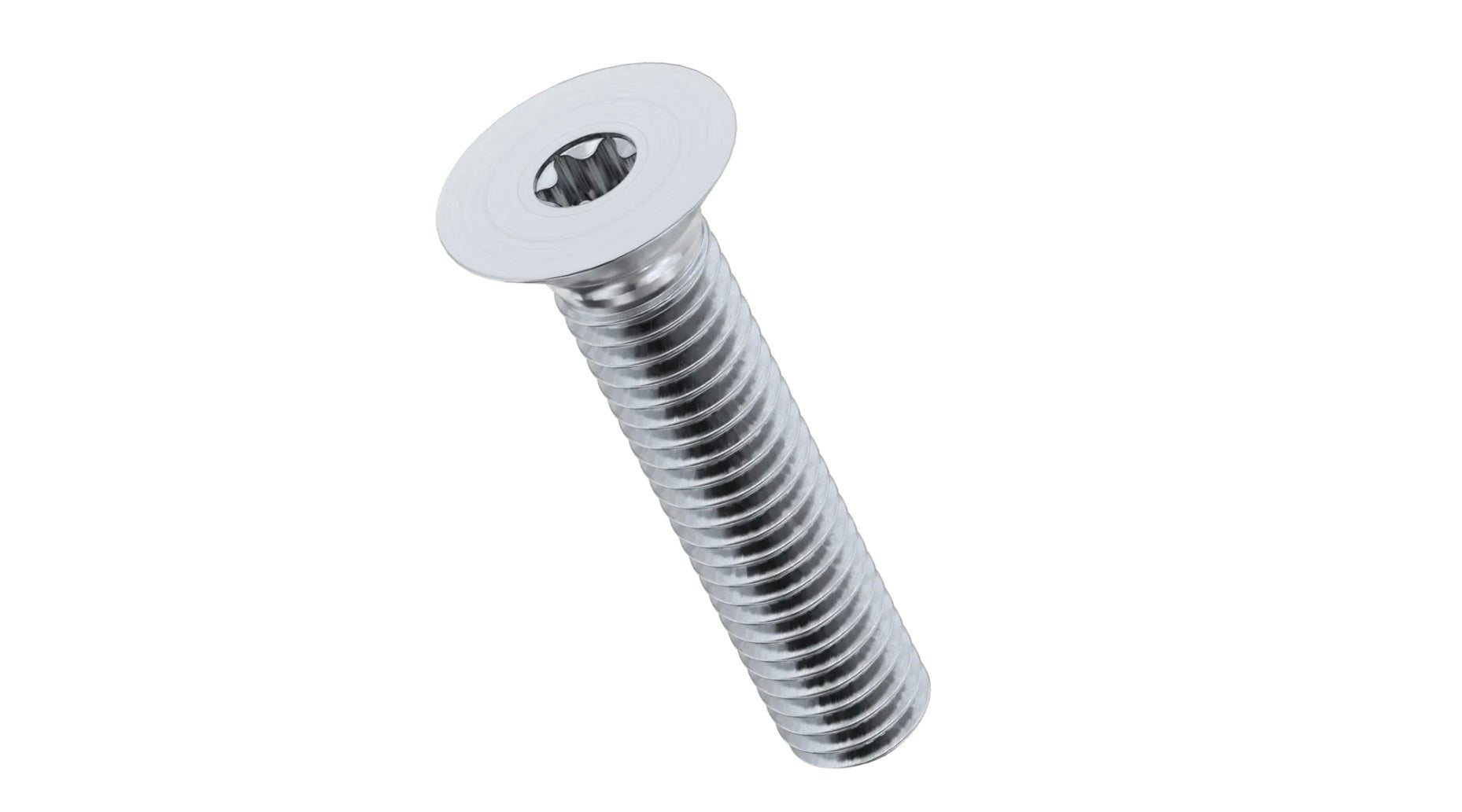Stainless Steel M8 T45 Torx Countersunk Screws (ISO 14581) - Marine Stainless Steel (A4) 3BS