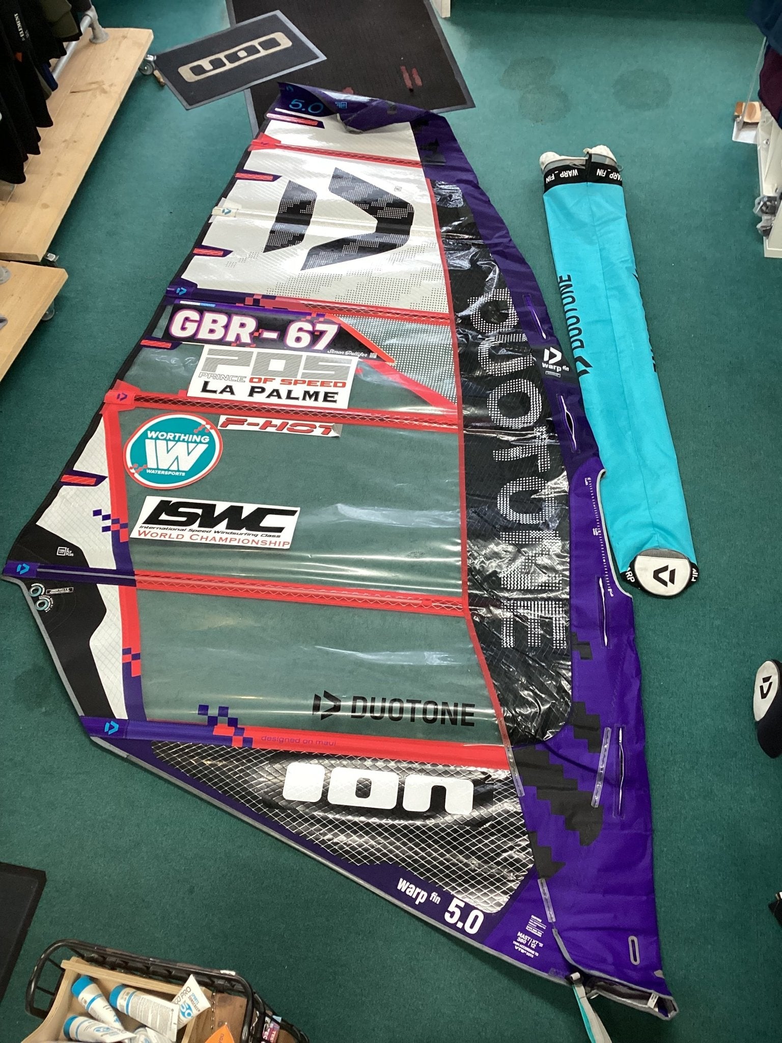 Used Duotone Warp Fin Sail 2024 5.0m