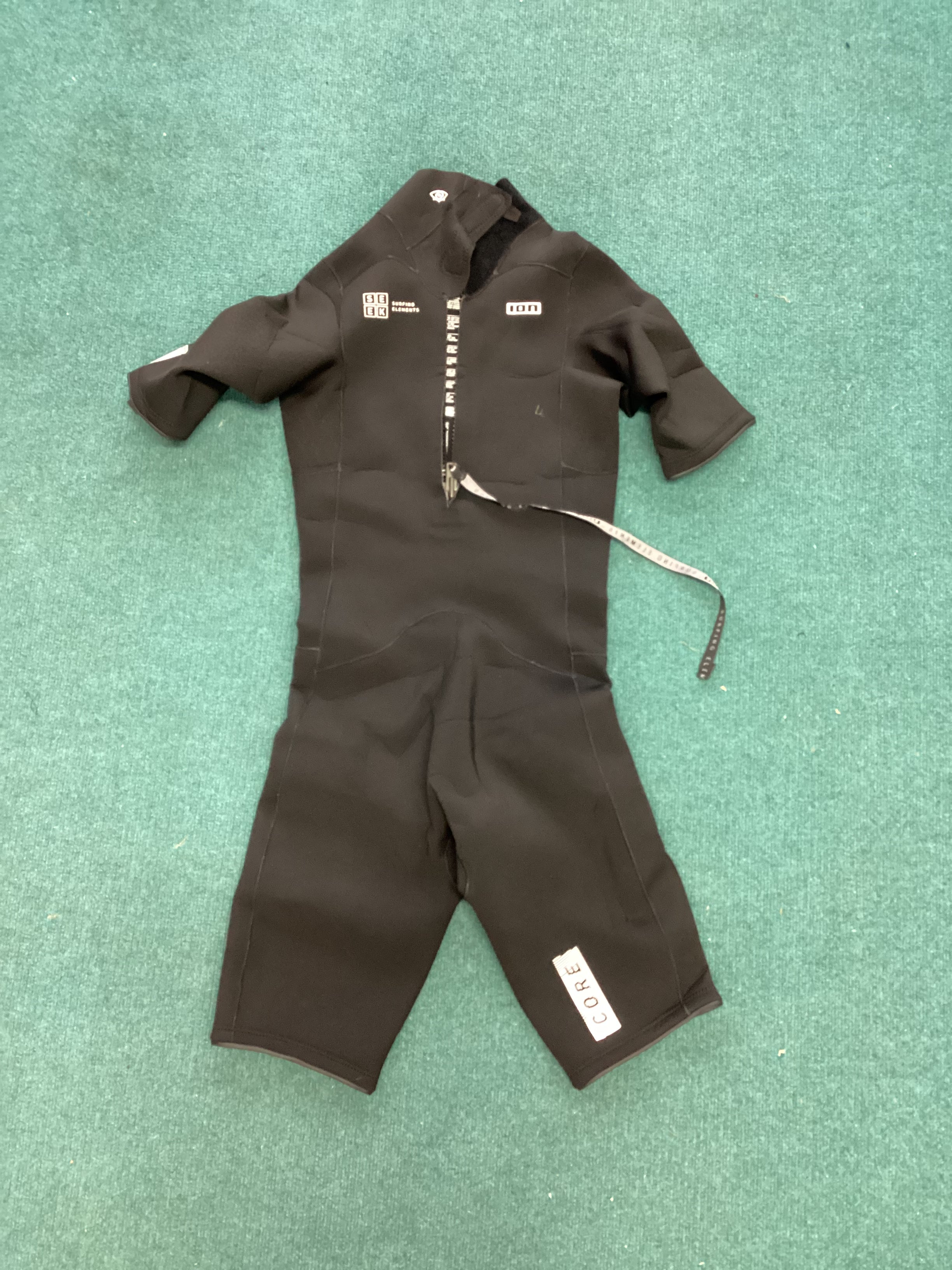Used ION Men Wetsuit Seek Core 2/2 Shorty Shortsleeve Back Zip 2023