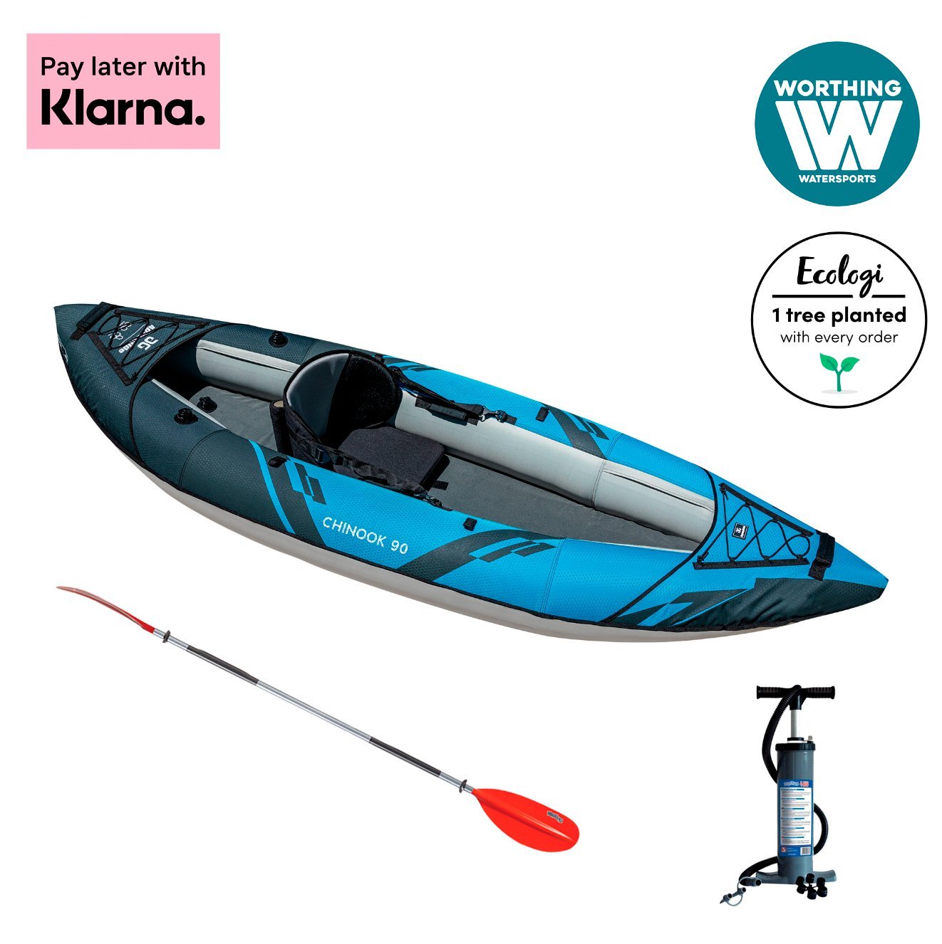 Aquaglide Chinook 90 Package inc Paddle and Pump - Worthing Watersports - Kayaks - Aquaglide