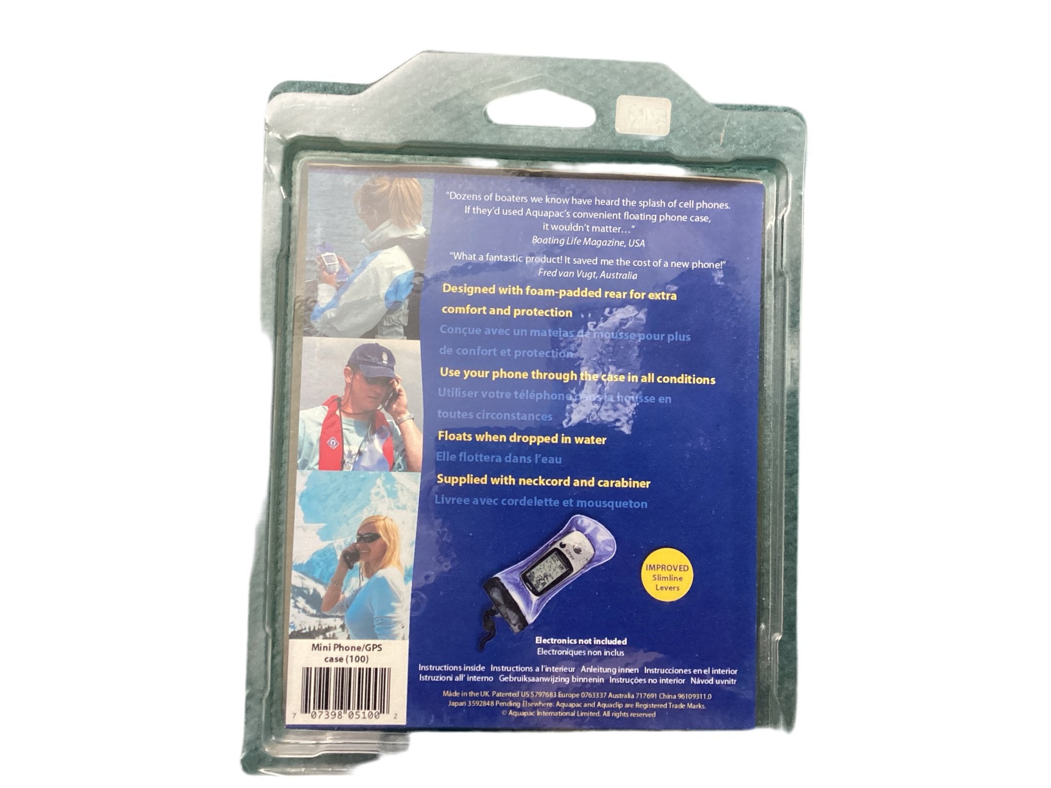 Aquapac 100% waterproof Phone/GPS Case (100) - mini - Worthing Watersports - Worthing Watersports