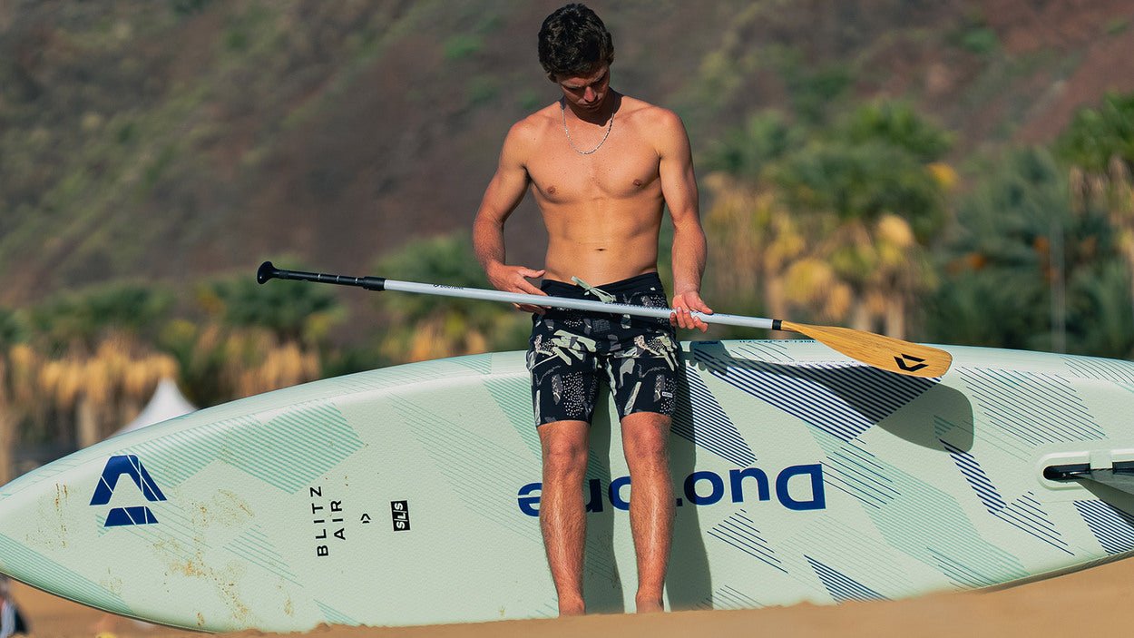 Duotone Bamboo Carbon 60 Slim Adj. 3 - Piece Paddle - Worthing Watersports - 9010583308418 - Paddles - Duotone SUP