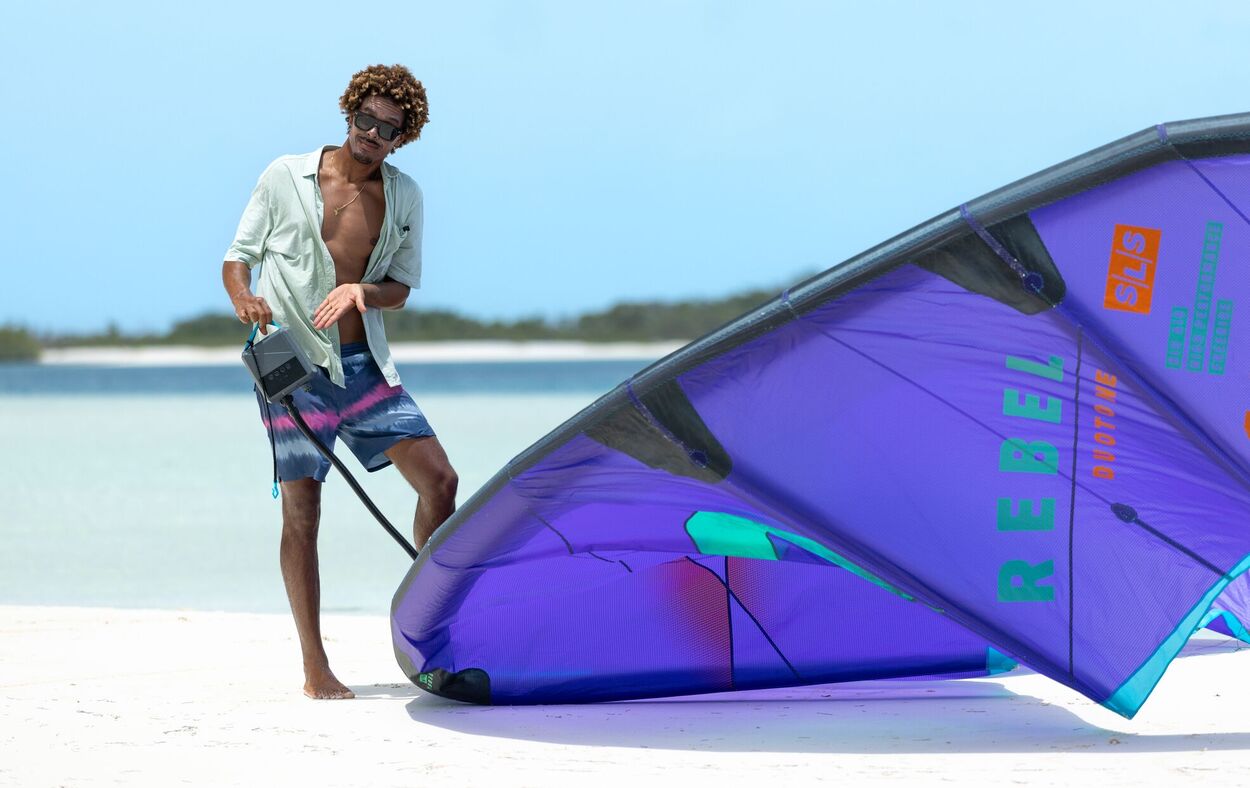 Duotone Electric Lazepump - Kite, Wing and SUP Air Pump - Worthing Watersports - 9010583279695 - Pumps - Duotone Kiteboarding