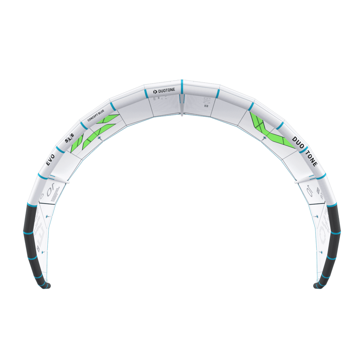 Duotone Evo SLS Concept Blue 2027 - High Performance Allround Freeride Kite - Worthing Watersports - 9010583340159 - Kites - Duotone Kiteboarding