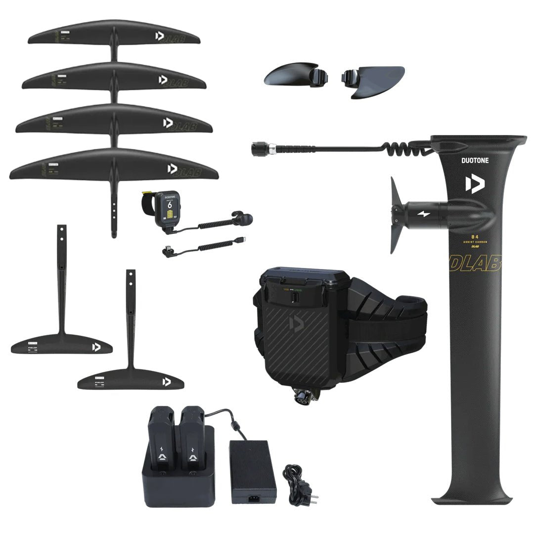 Duotone Foil Assist D/LAB Ultimate Performance Set – Including Crest D/LAB Front Wing + Monoblock D/LAB Stabilizer - Worthing Watersports -  - Foil Assist Set - Duotone Foiling & Electric