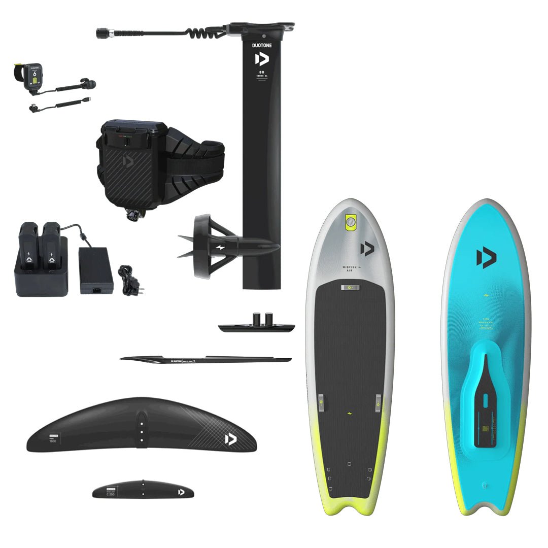 Duotone Foil Cruise Set – Complete Aluminium Powered Foil Package (Incl. Air Board + eMast + Full System) - Worthing Watersports -  - Foil Assist Set - Duotone Foiling & Electric