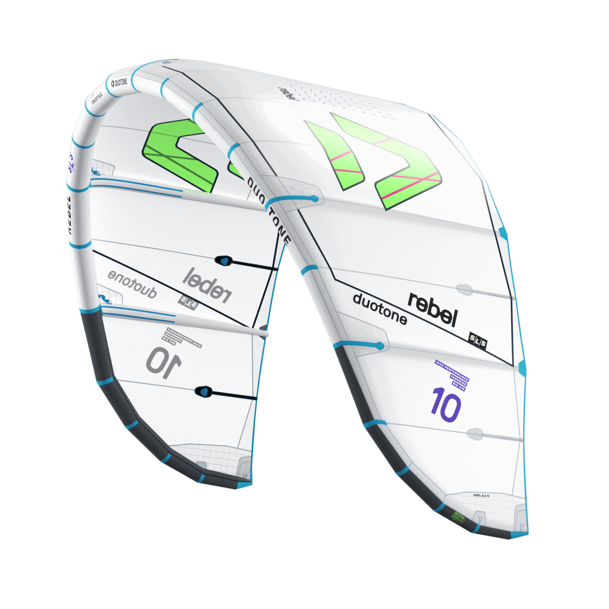 Duotone Rebel SLS Concept Blue 2027 - High Performance Big Air Kite - Worthing Watersports - 9010583331102 - Kites - Duotone Kiteboarding