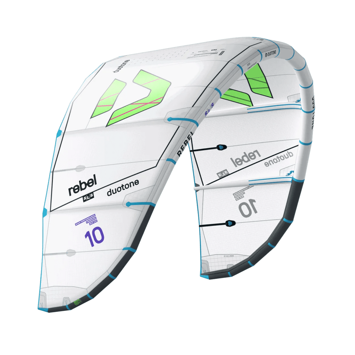 Duotone Rebel SLS Concept Blue 2027 - High Performance Big Air Kite - Worthing Watersports - 9010583331102 - Kites - Duotone Kiteboarding