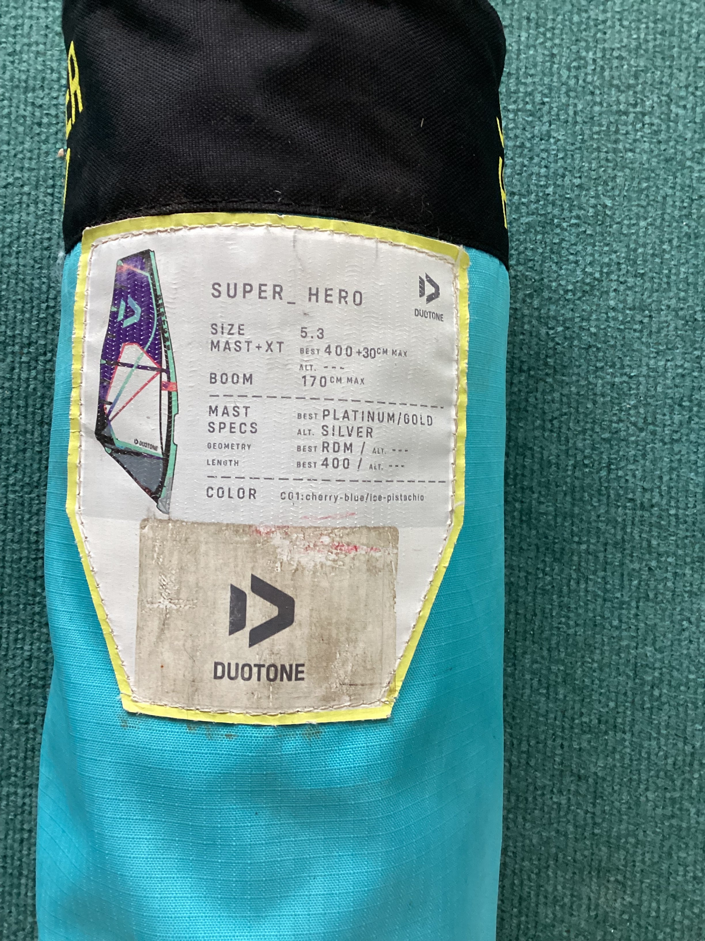 Duotone Super_hero 5.3m 2022 - Worthing Watersports - Windsurfing Sails - Duotone Windsurfing