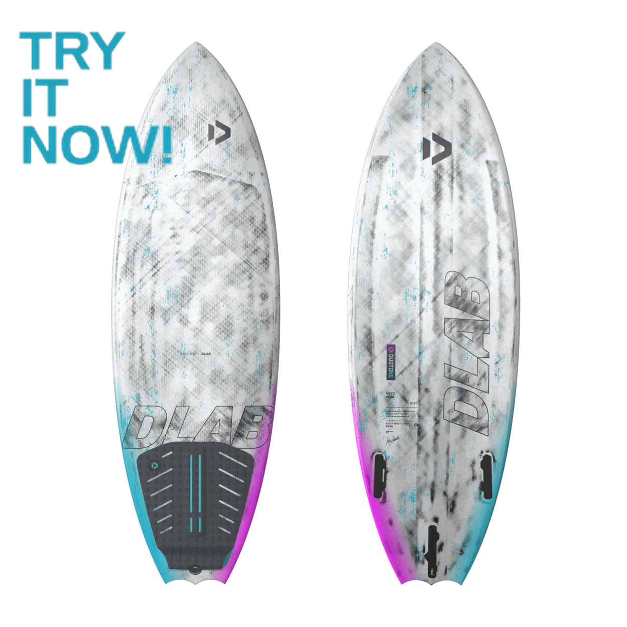 Duotone Volt D/LAB 2026 - Small Wave Kite Surfboard - Worthing Watersports - 9010583285498 - Surfboards - Duotone Kiteboarding