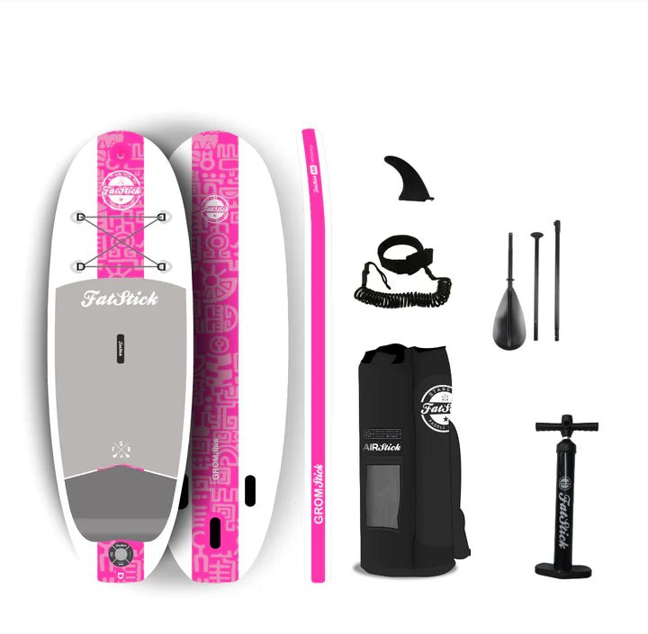Fatstick Kids 7’6 GromStick Inflatable Stand Up Paddle Board Package - Worthing Watersports - FSIB2016-B - iSUP Packages - FatStick