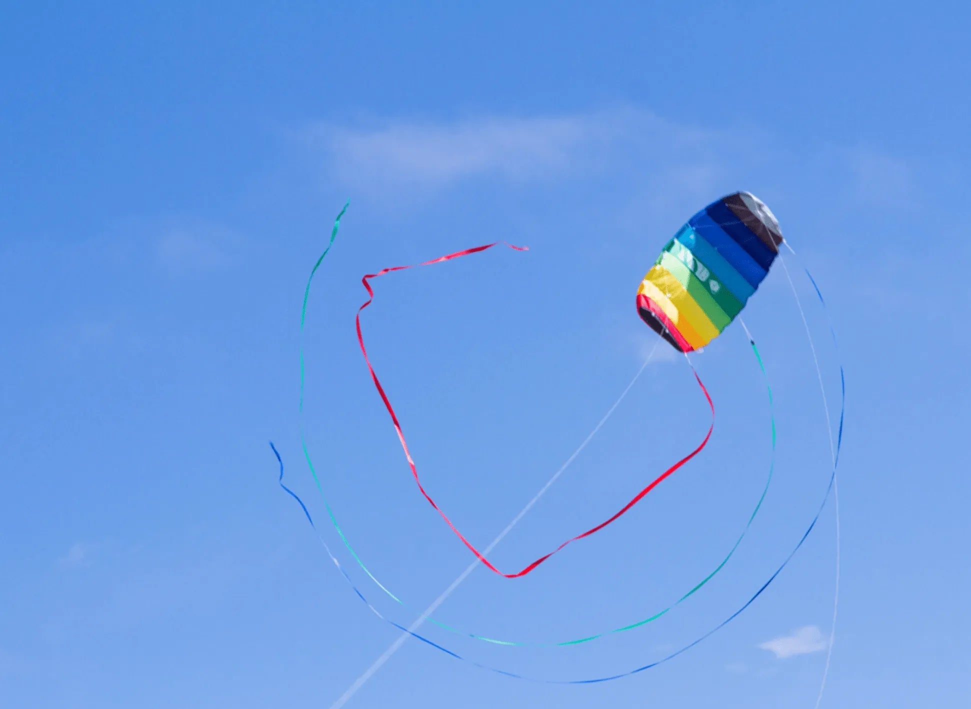 HQ Symphony Beach III 1.3 Rainbow R2F Stunt Kite | Beginner Dual - Line Foil Kite - Worthing Watersports - 4031169210609 - Kites - HQ