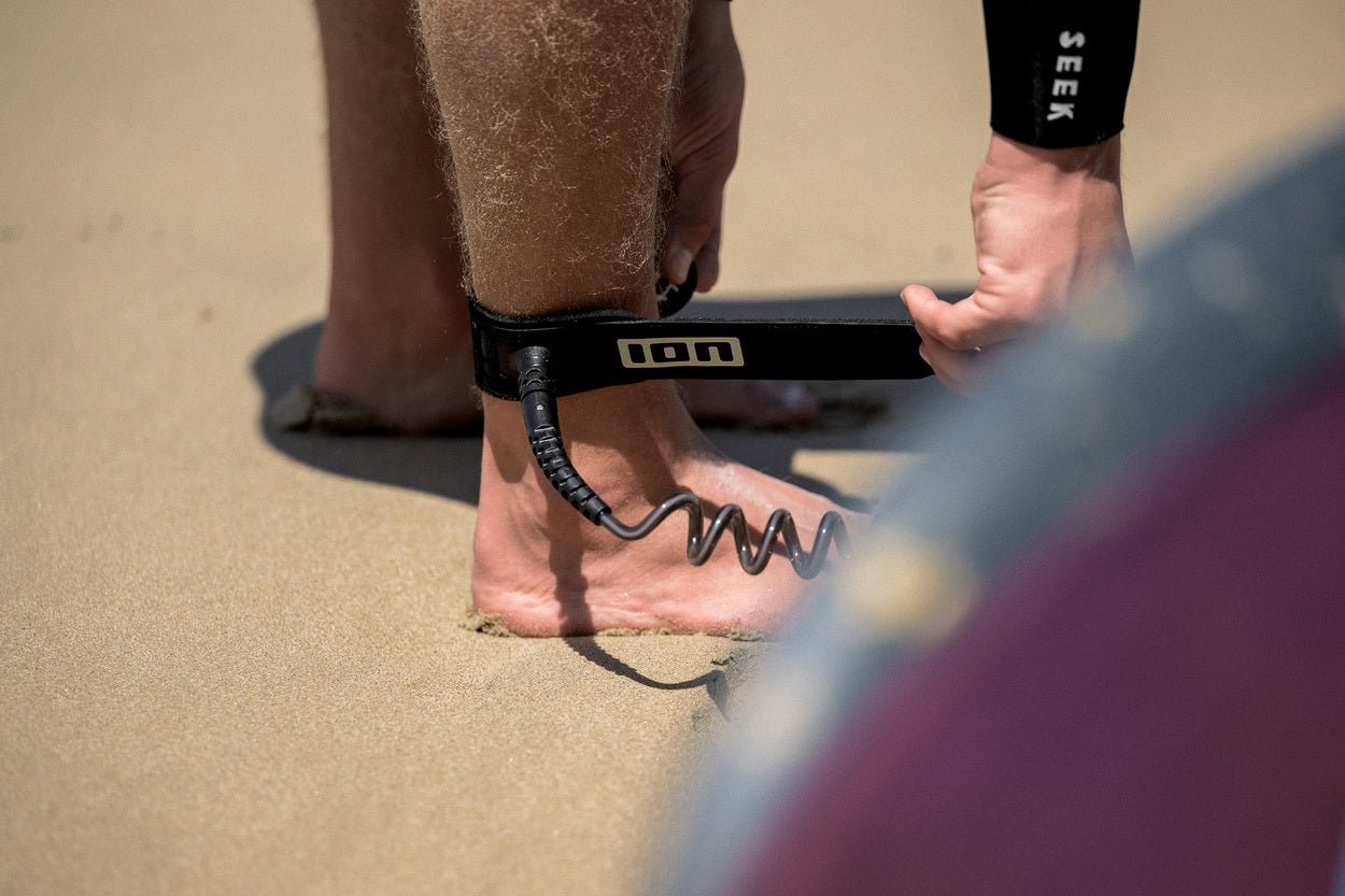 ION Ankle Wing Board Leash Core Coiled - Worthing Watersports - 9010583282503 - Accessories - ION Water
