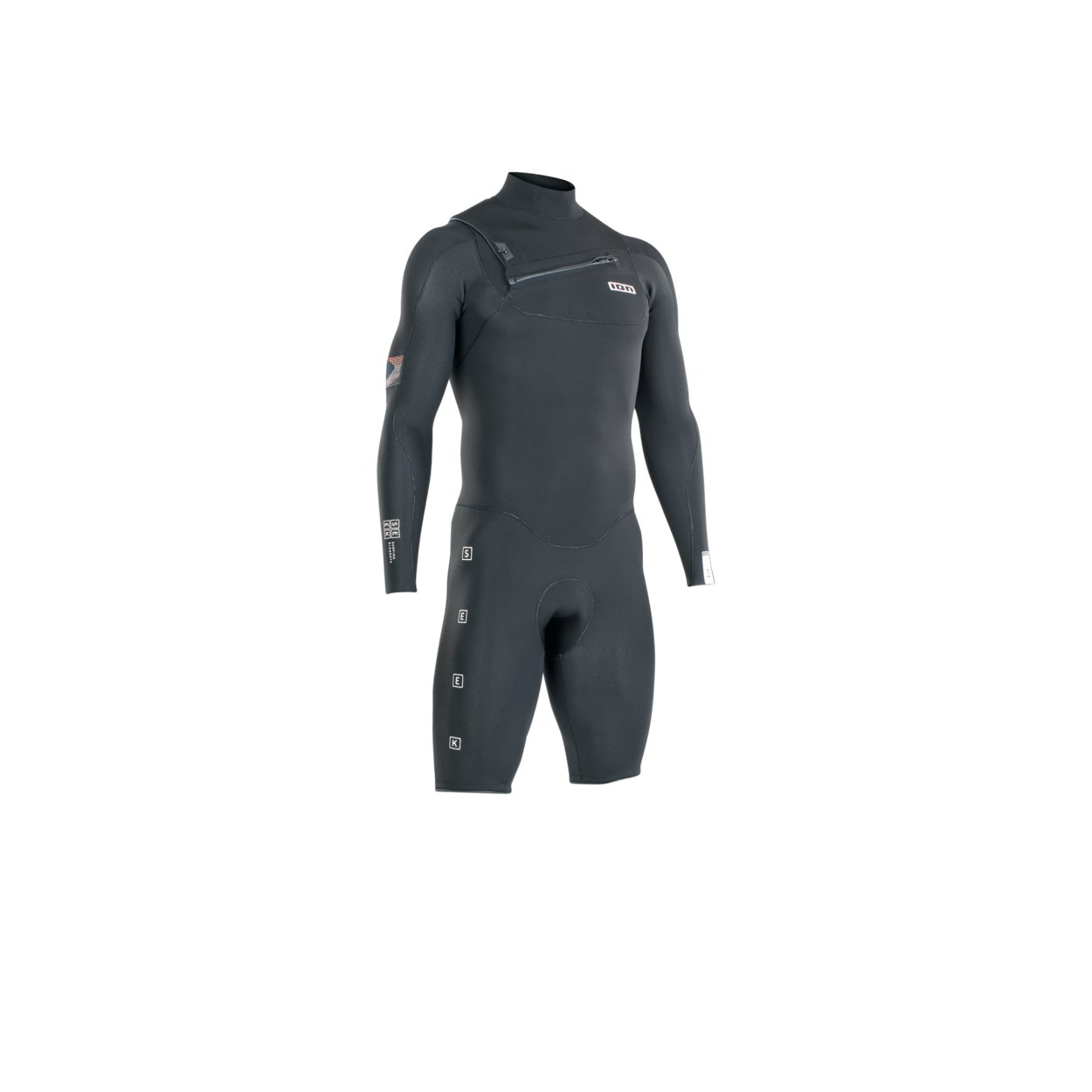 ION Men Wetsuit Seek Core 2/2 Shorty Longsleeve Front Zip 2023 - Worthing Watersports - 9010583057194 - Wetsuits - ION Water