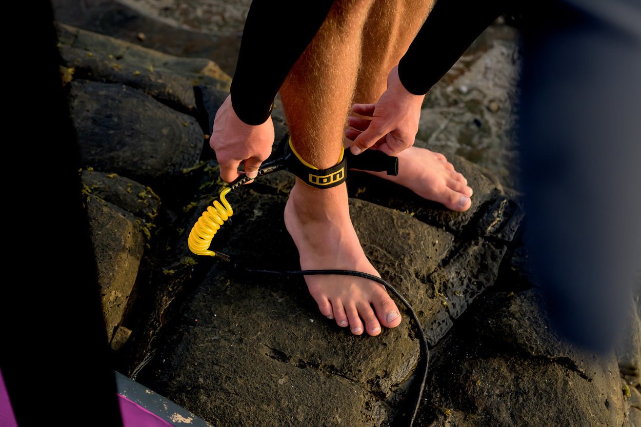 ION Wing Board Leash Core Hybrid Ankle - Worthing Watersports - 9010583282541 - Accessories - ION Water