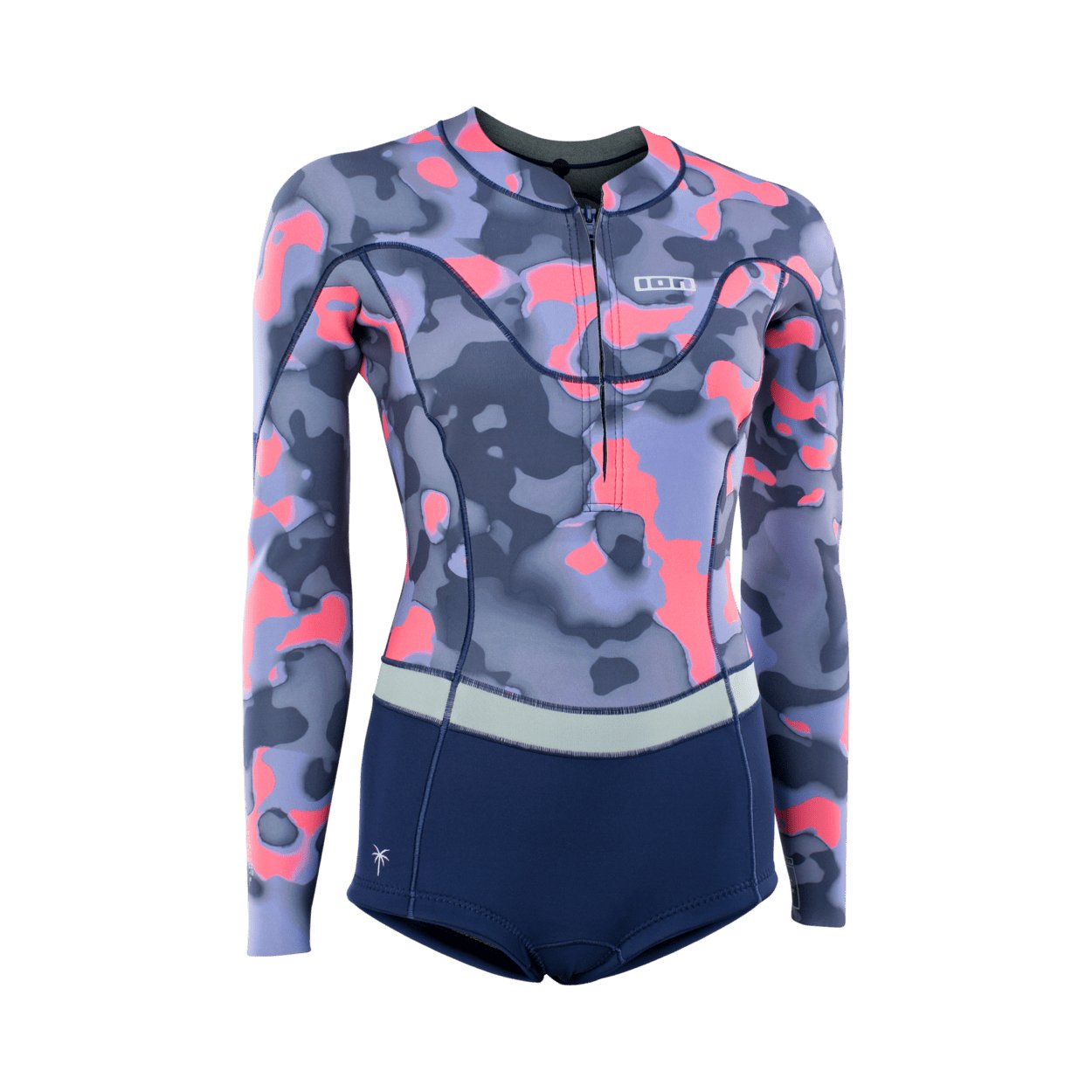 ION Women Wetsuit Amaze Hot Shorty 1.5 Longsleeve Front Zip 2023 - Worthing Watersports - 9010583058306 - Wetsuits - ION Water
