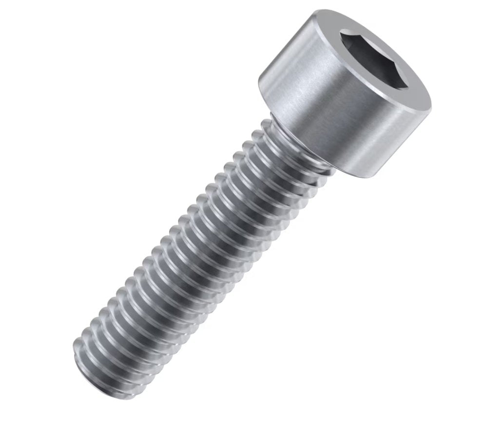 M4 x 10mm full thread cap head screws (DIN 912) - Marine Stainless Steel (A4) - Worthing Watersports - sscf - m4 - 10 - a4 - Worthing Watersports