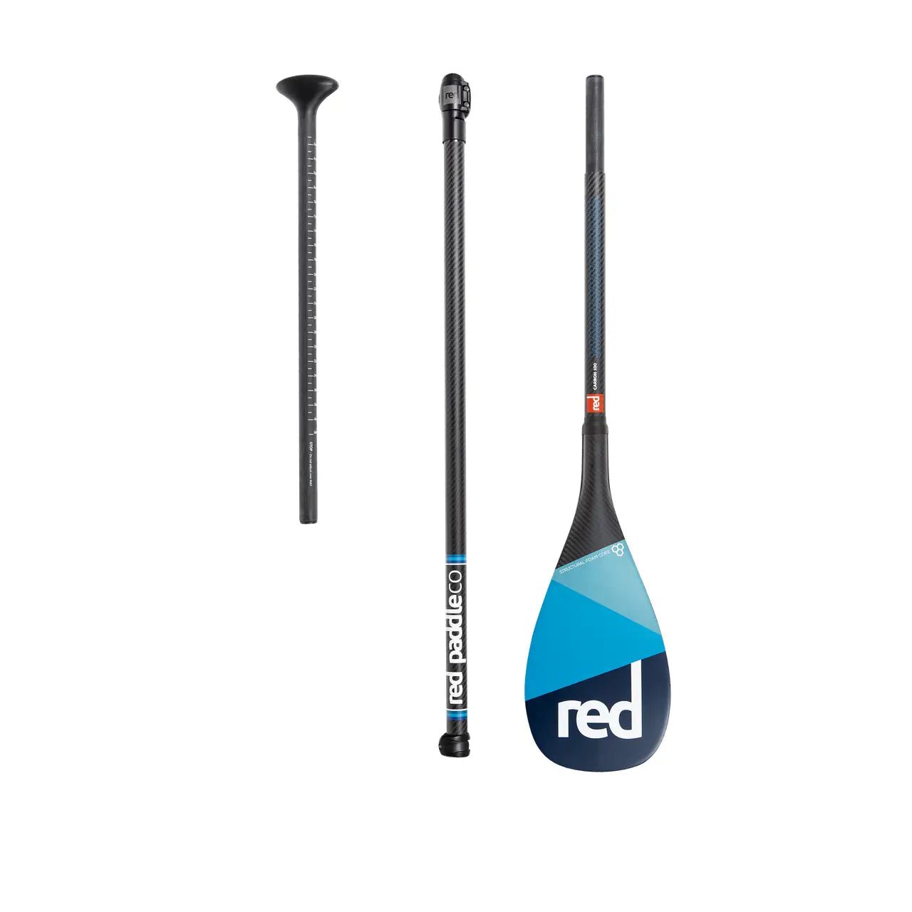 Red Paddle Carbon 100 Carbon SUP Paddle 3 Piece - Worthing Watersports - Paddles - Red Paddle Co