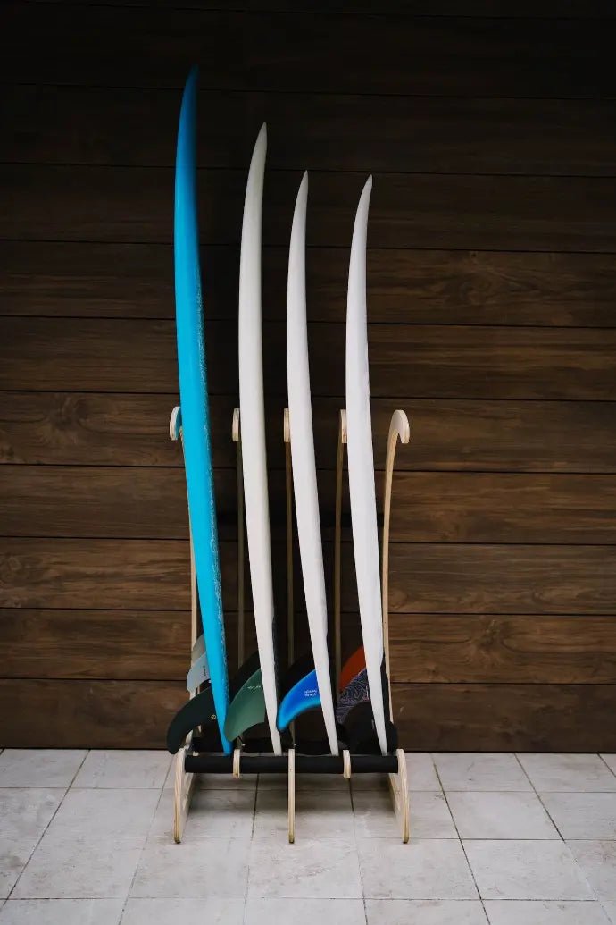Surflogic Wooden Free Standing Multiboard Surfboard Rack - Worthing Watersports - 8414867804053 - Accessories - Surflogic