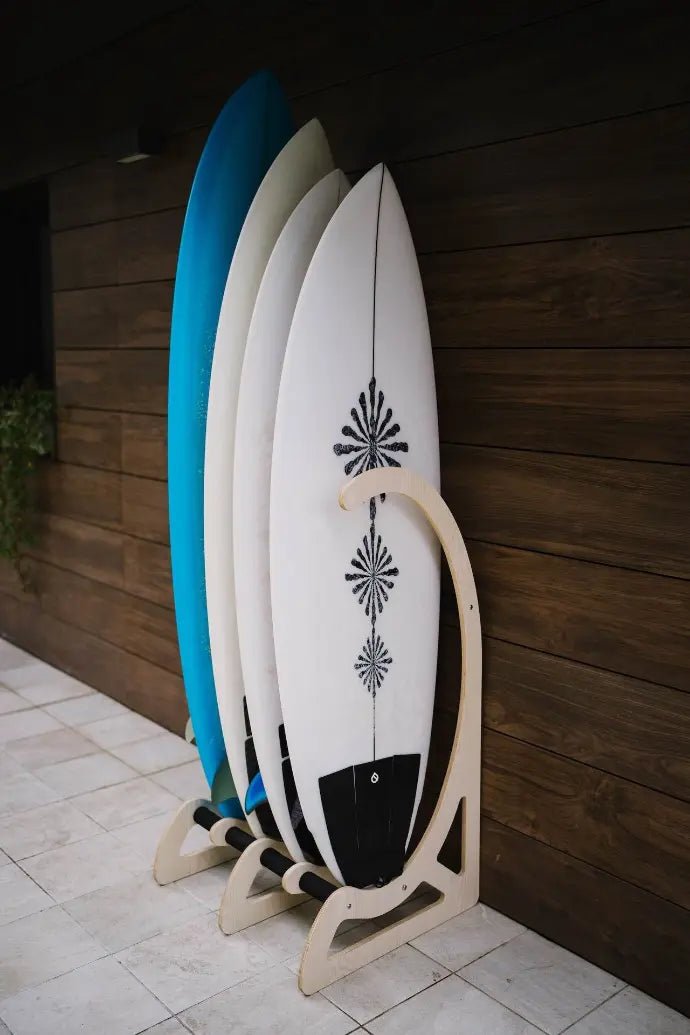 Surflogic Wooden Free Standing Multiboard Surfboard Rack - Worthing Watersports - 8414867804053 - Accessories - Surflogic