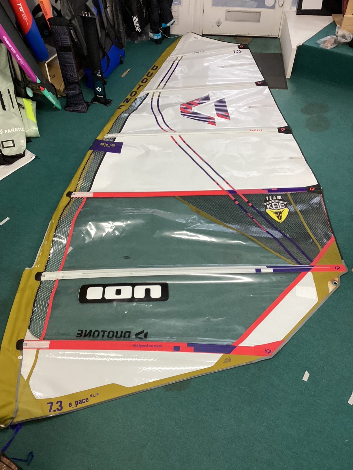 Used Duotone E_Pace SLS Freeride Windsurfing Sail 7.3 - Worthing Watersports -  - Sails - Duotone Windsurfing