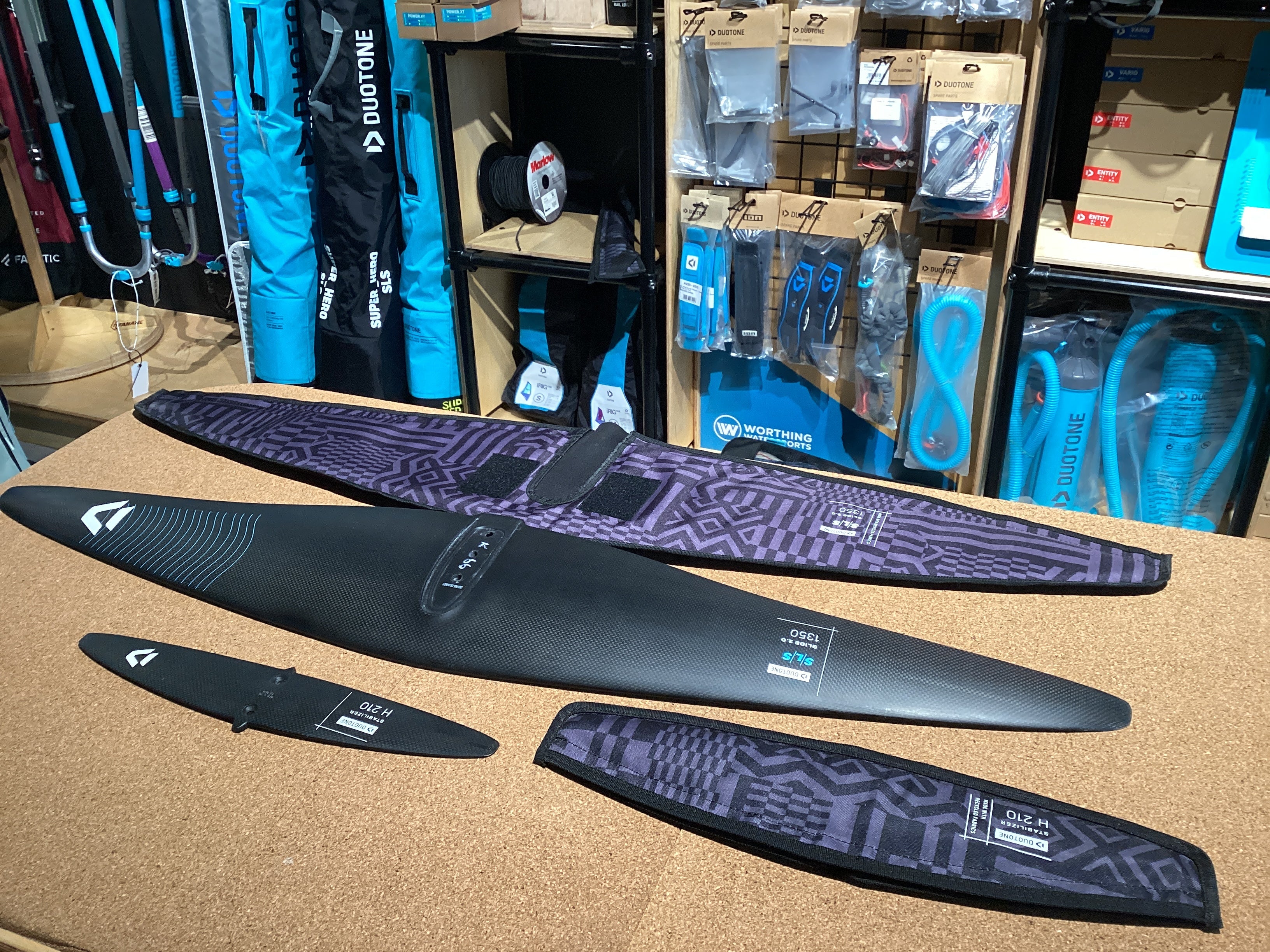 Used Duotone Foil Wing Set Glide 2.0 SLS 2025 1350 - Worthing Watersports -  - Wing Packages Complete - Duotone X