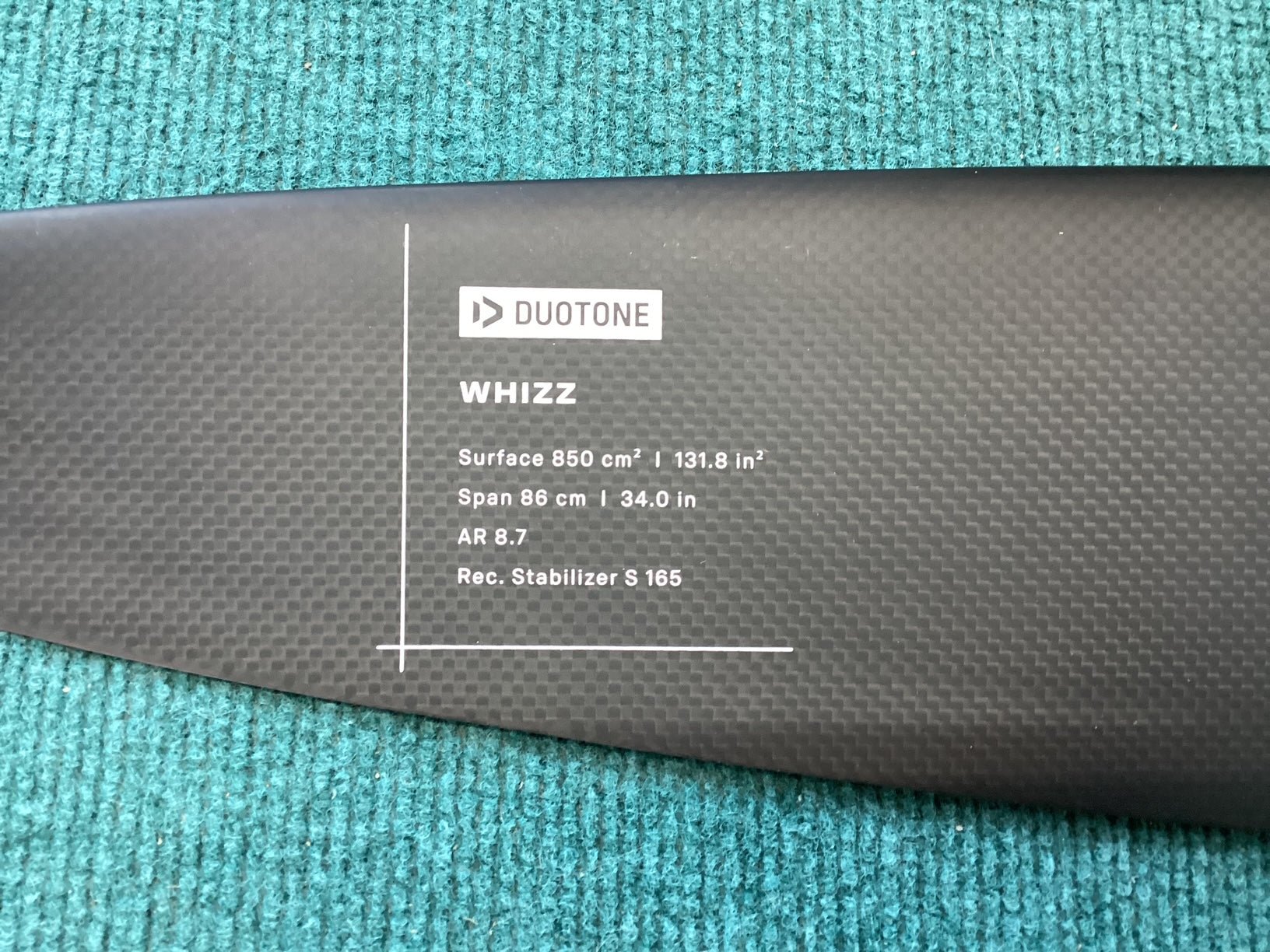 USED Duotone Foil Wing Set Whizz SLS 850 165 set 2025 - Worthing Watersports -  - Wing Packages Complete - Duotone X