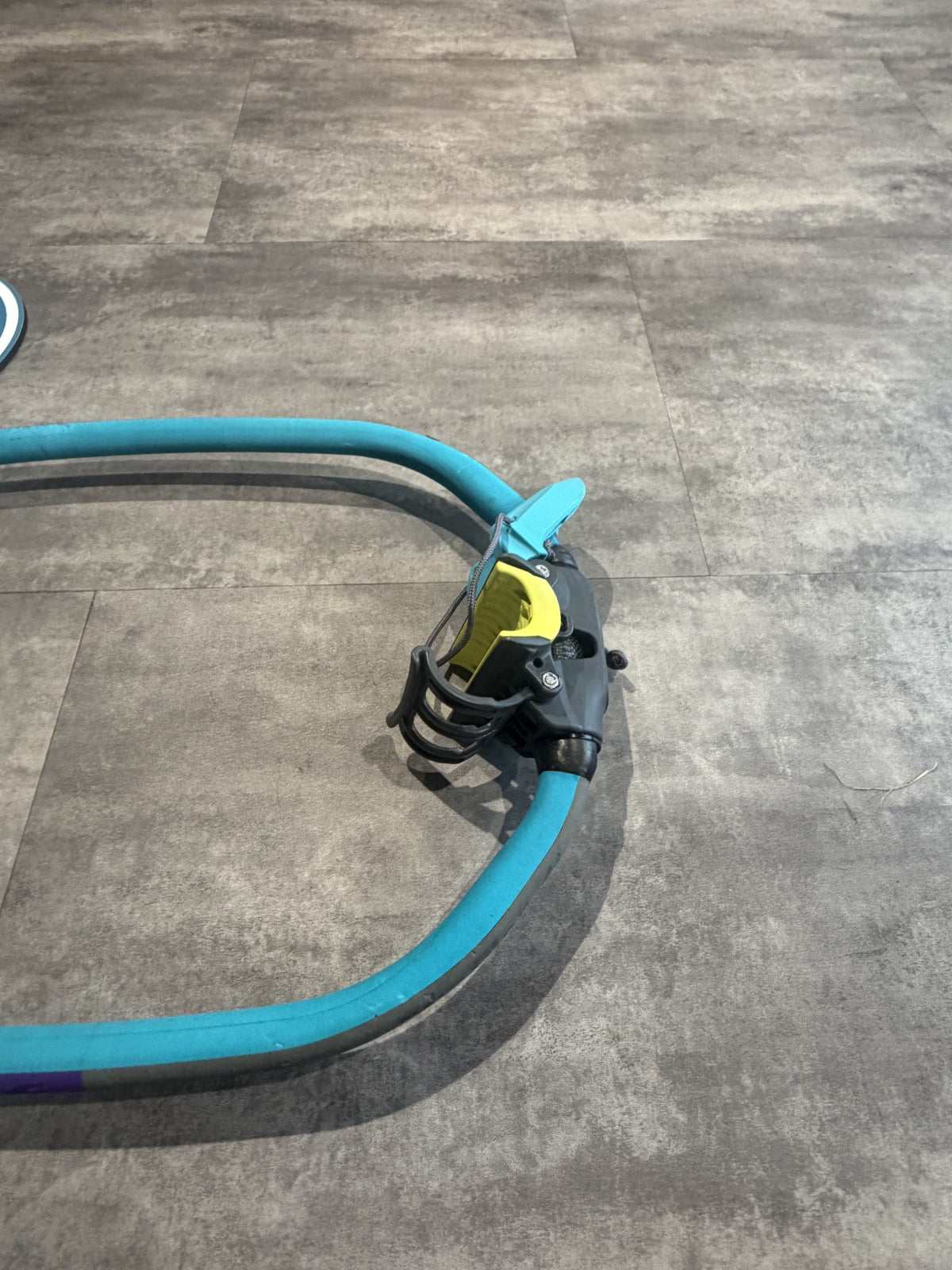 Used Duotone boom mast clamp close-up