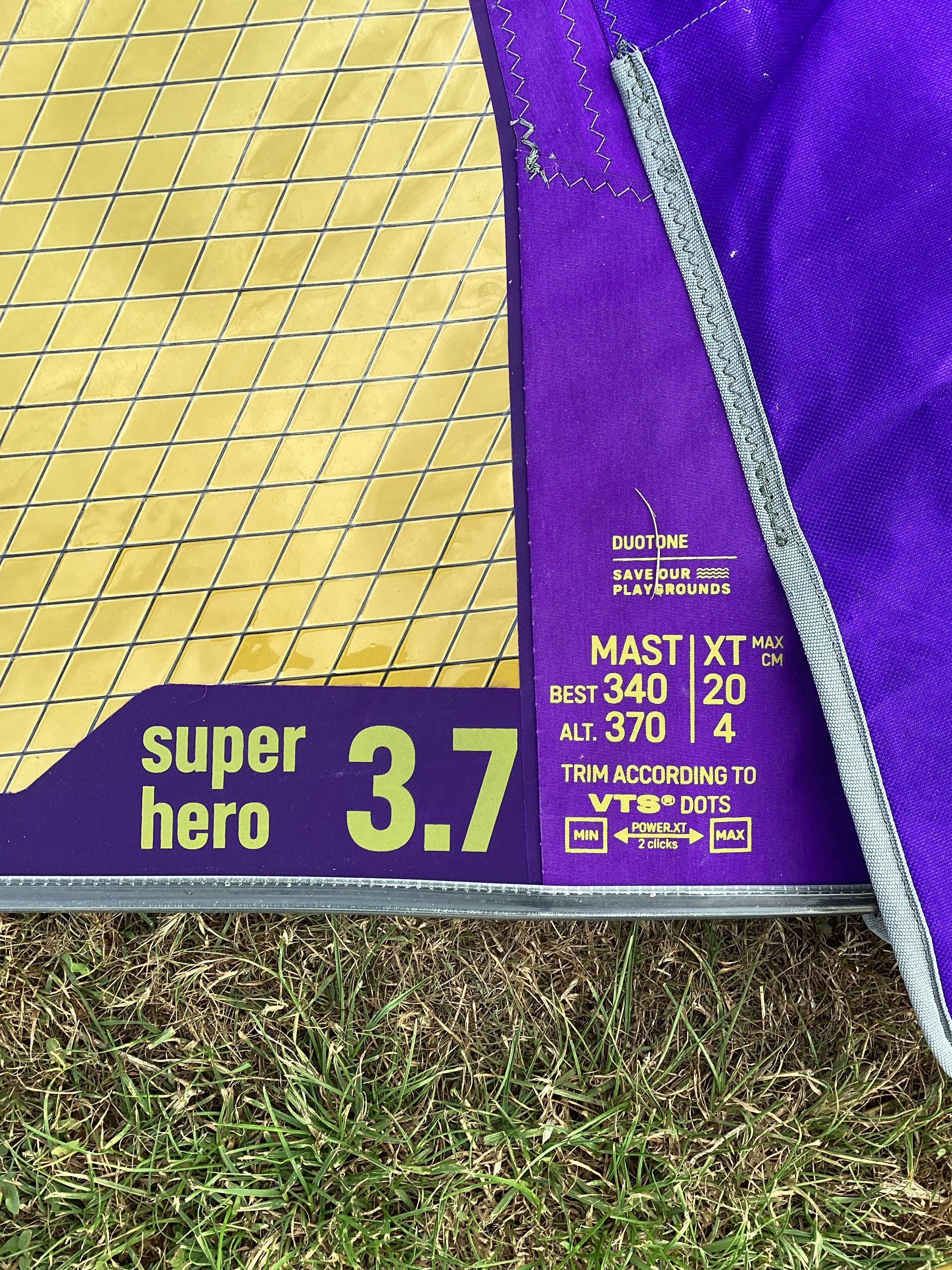 Used Duotone Super_Hero 3.7 2025 - Worthing Watersports - Sails - Duotone Windsurfing