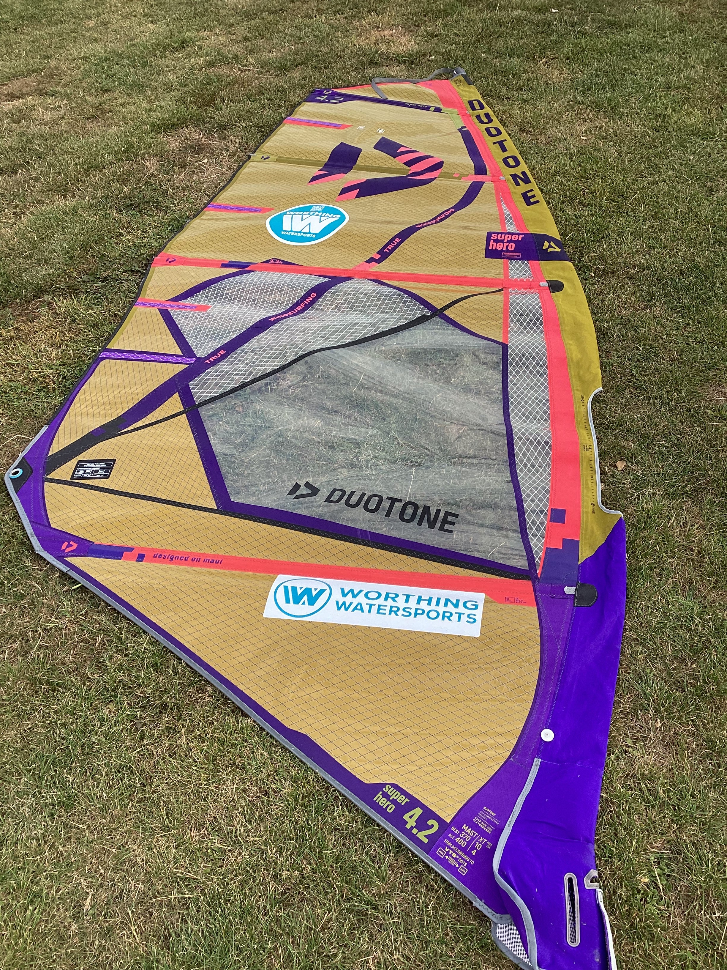 Used Duotone Super_Hero 4.2 2025 - Worthing Watersports - Sails - Duotone Windsurfing